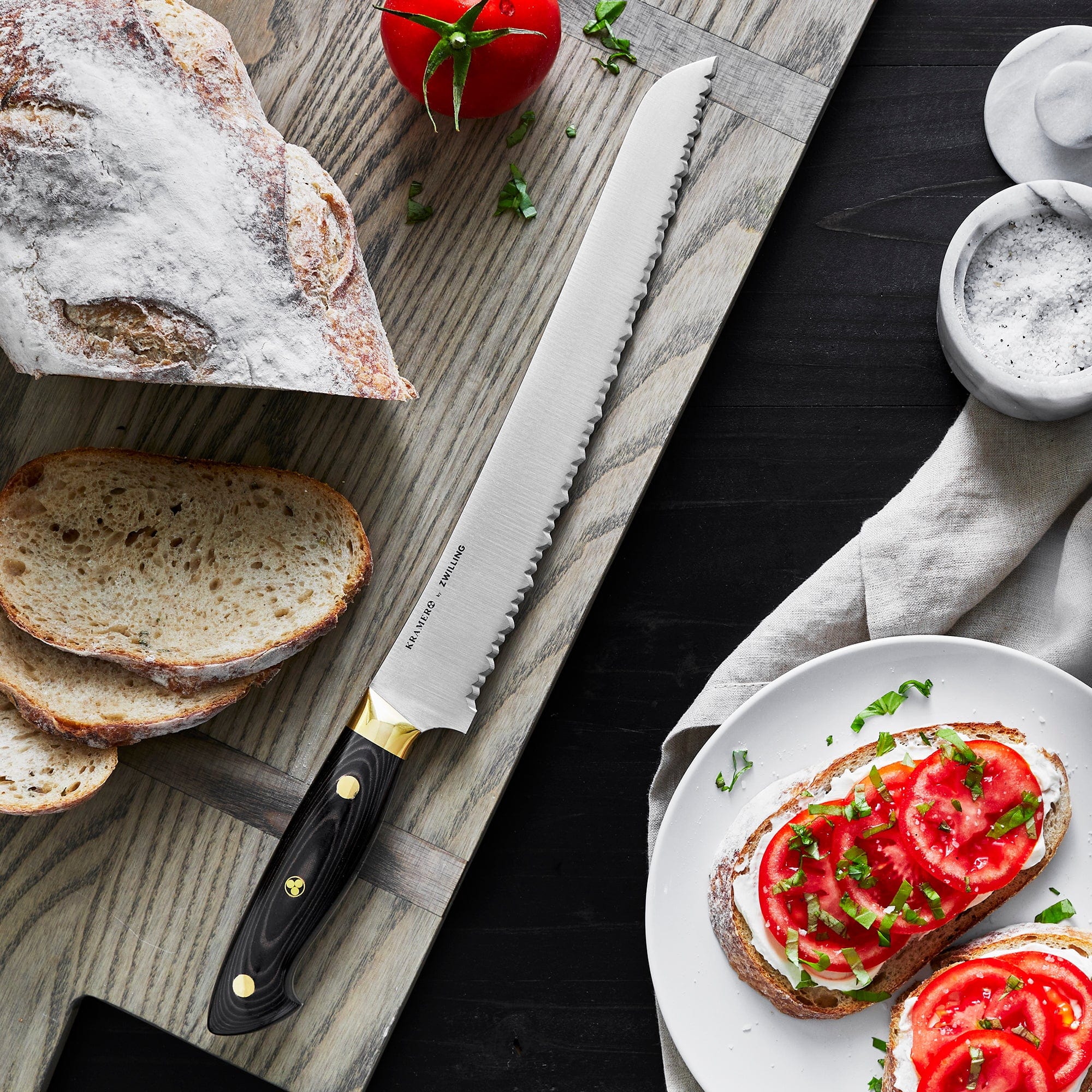 Kramer by Zwilling Euroline Carbon Collection 2.0 10-inch Bread Knife - Image 4