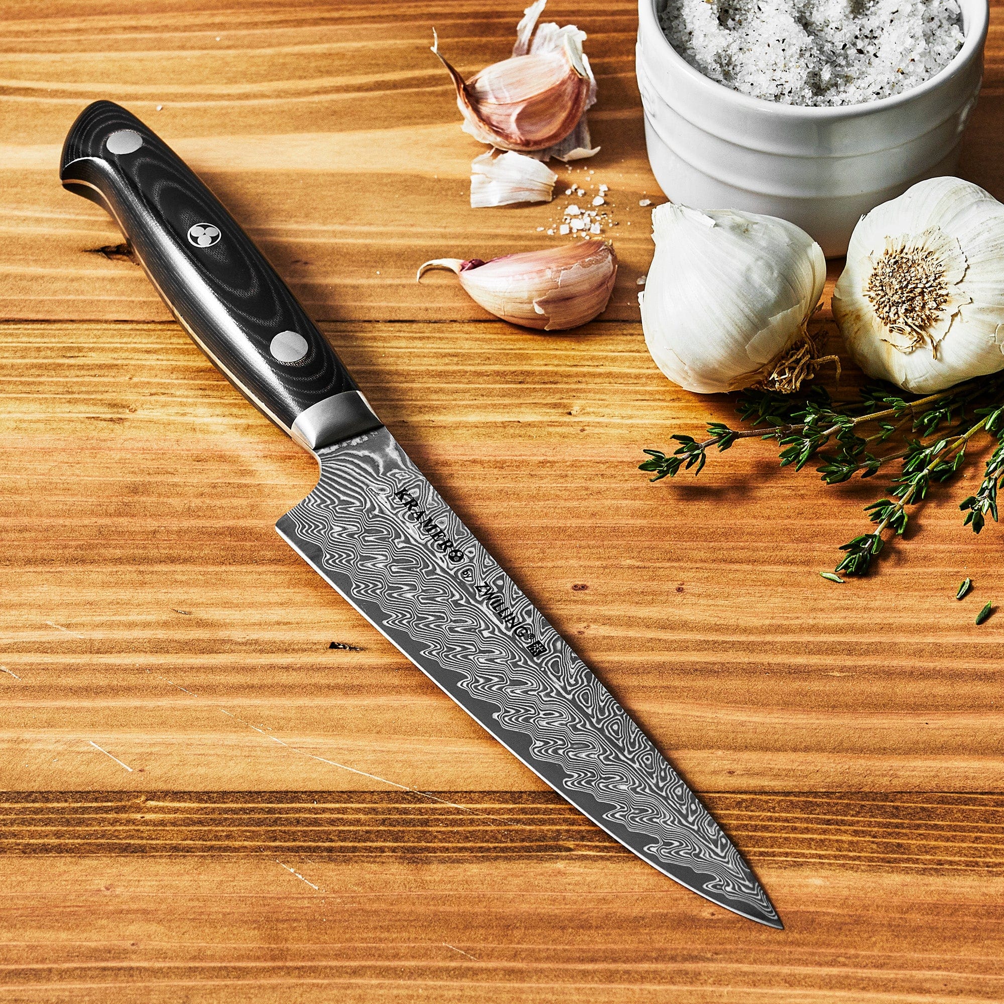 Kramer by Zwilling Euroline Damascus Collection 5.5-inch Prep Knife - Image 2