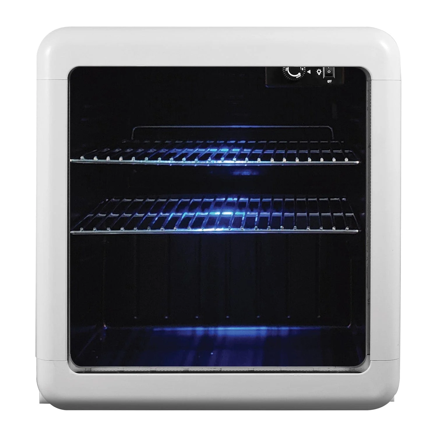Magic Chef 1.7-Cu. Ft. Retro Beverage Cooler, White - Image 4