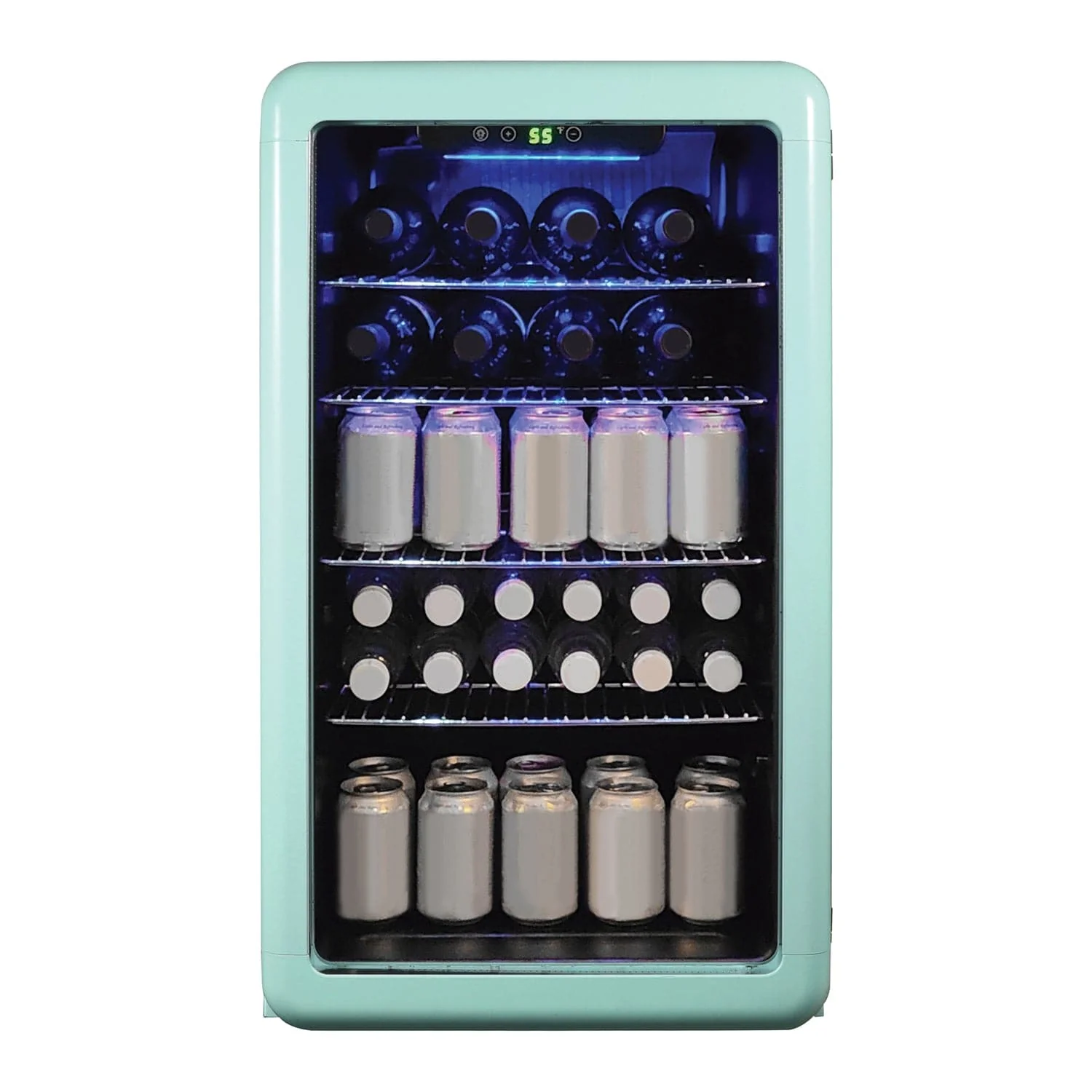 Magic Chef 3.4-Cu. Ft. Retro Beverage Cooler, Green - Image 2