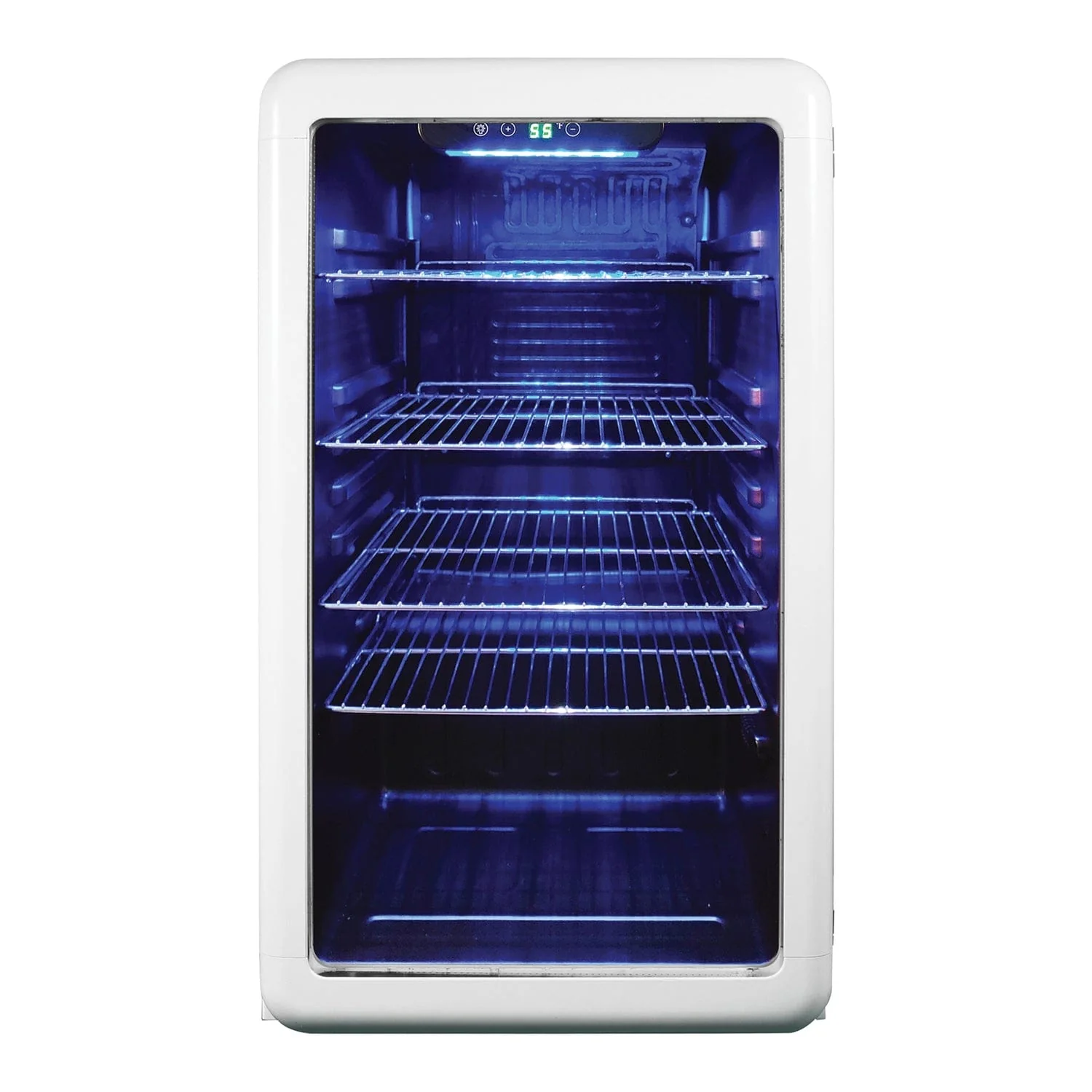 Magic Chef 3.4-Cu. Ft. Retro Beverage Cooler, White - Image 4