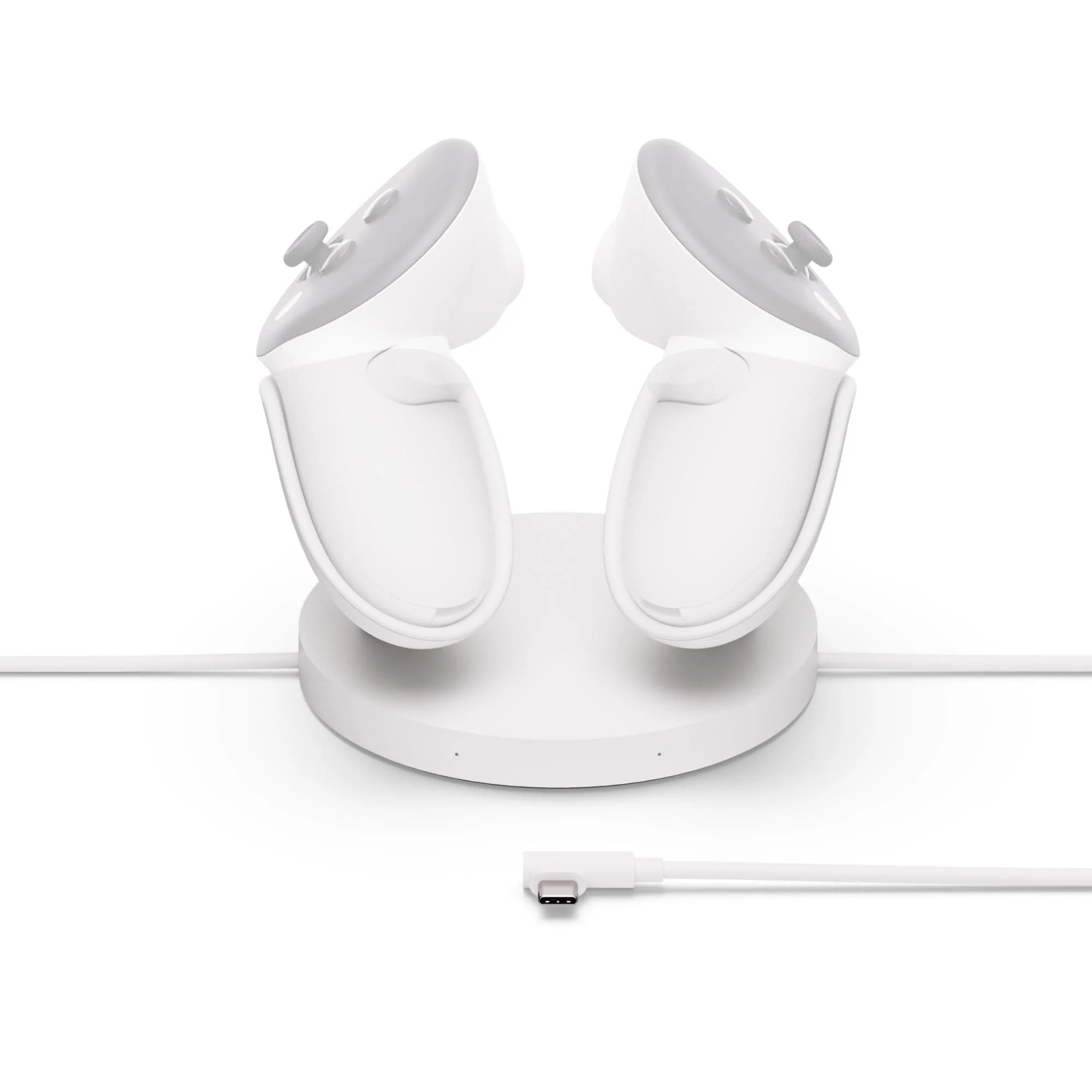 Meta Quest Compact Charging Dock for 3/3S with Extended Headset Charging Cable for Touch Plus Controllers