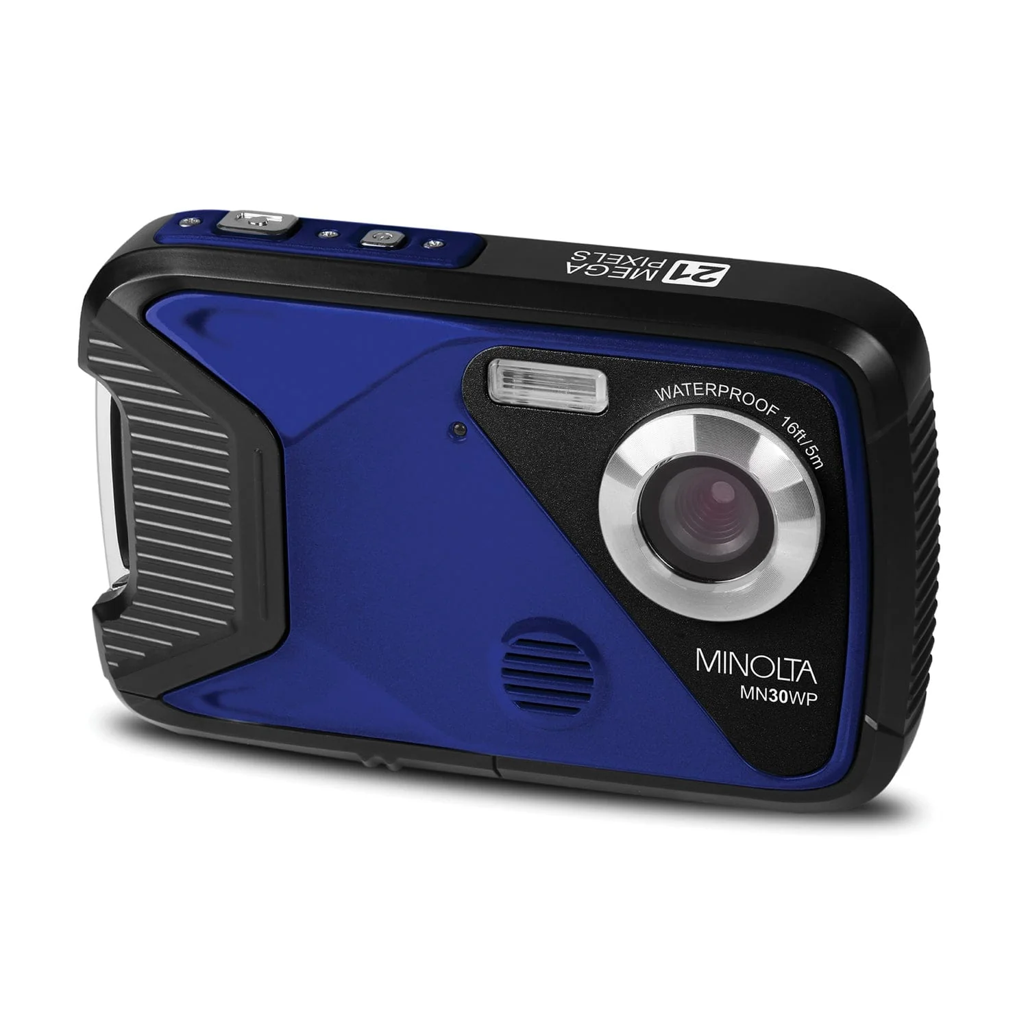 Minolta MN30WP Waterproof 4x Digital Zoom 21.0-MP/1080p Digital Camera, Blue - Image 2