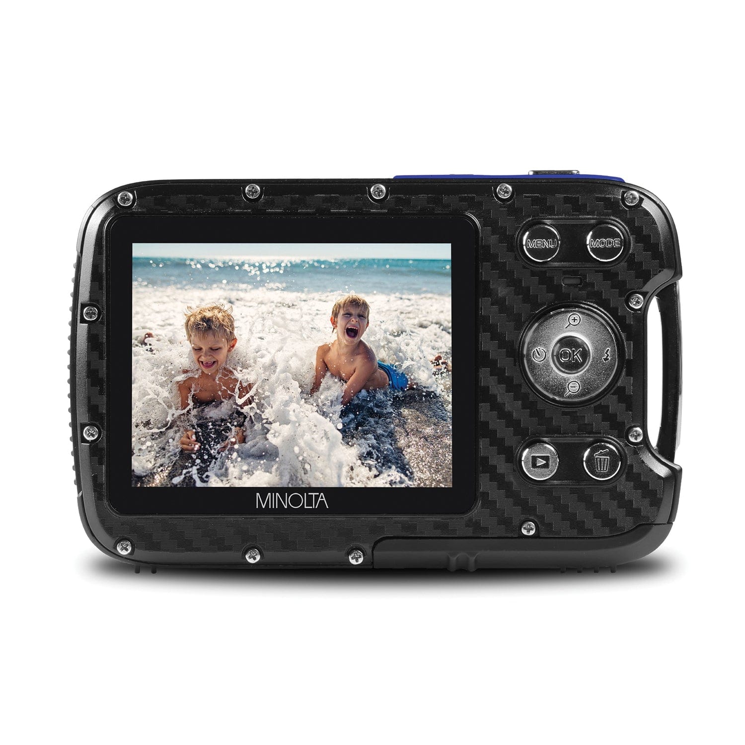 Minolta MN30WP Waterproof 4x Digital Zoom 21.0-MP/1080p Digital Camera, Blue - Image 3