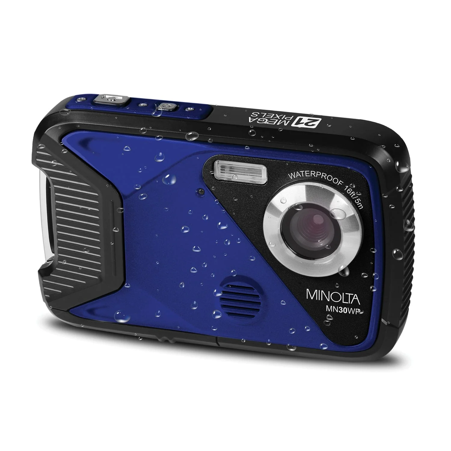 Minolta MN30WP Waterproof 4x Digital Zoom 21.0-MP/1080p Digital Camera, Blue - Image 5