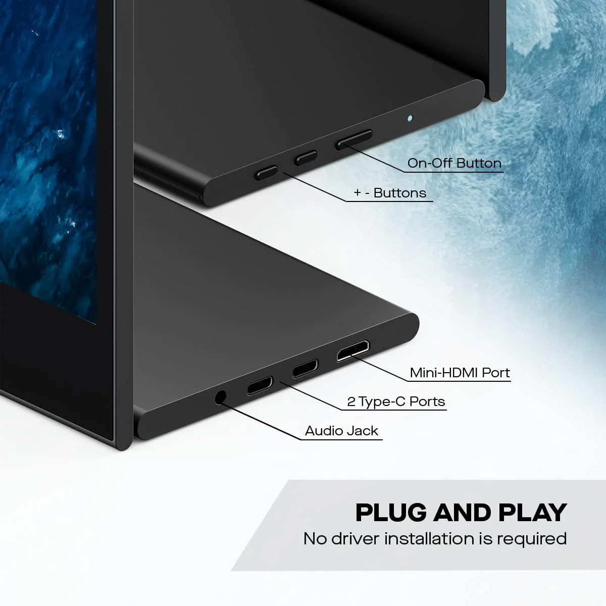 Mobile Pixels 16" Glance FHD 1080P Portable Monitor - Certified Refurbished - Image 3