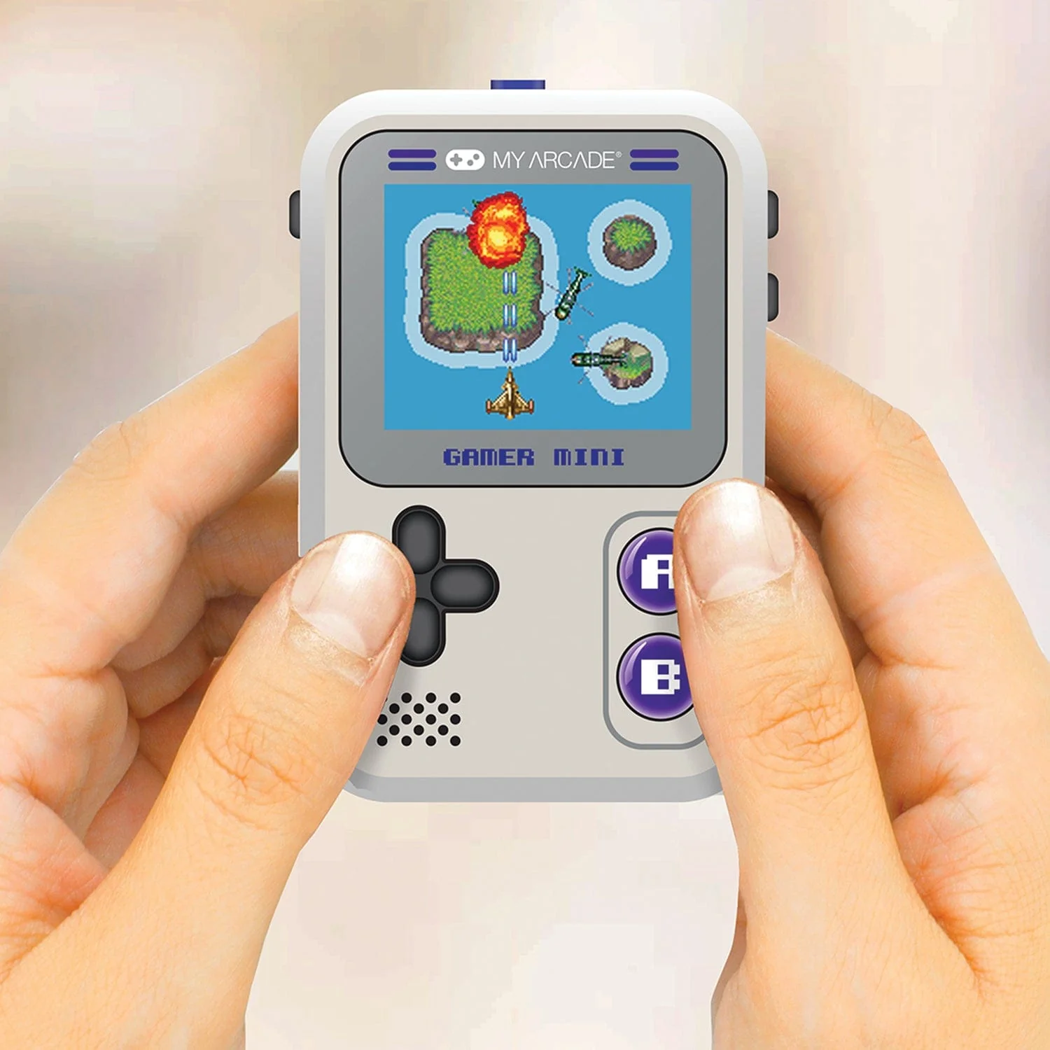 My Arcade Gamer Mini Classic 160-in-1 Handheld Game System, Gray/Purple - Image 3