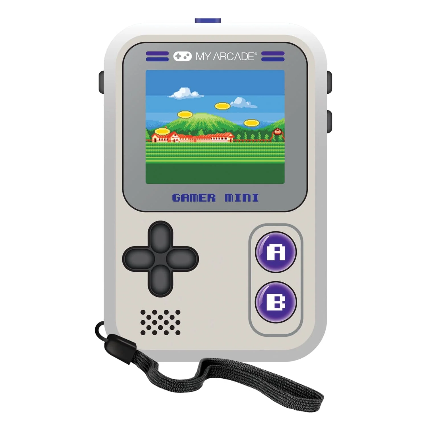 My Arcade Gamer Mini Classic 160-in-1 Handheld Game System, Gray/Purple - Image 5