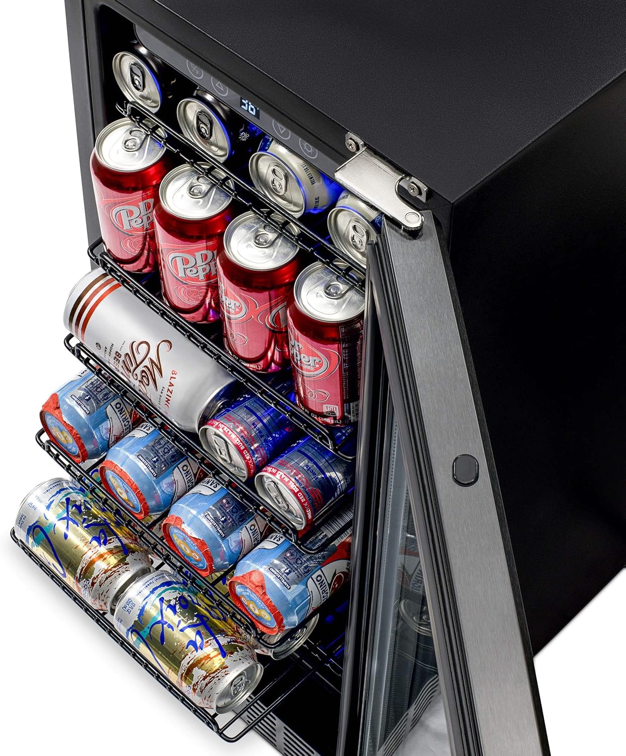 Newair 15" Built-in Beverage Fridge, 96 Cans, Black - Certified Refurbished - Image 6