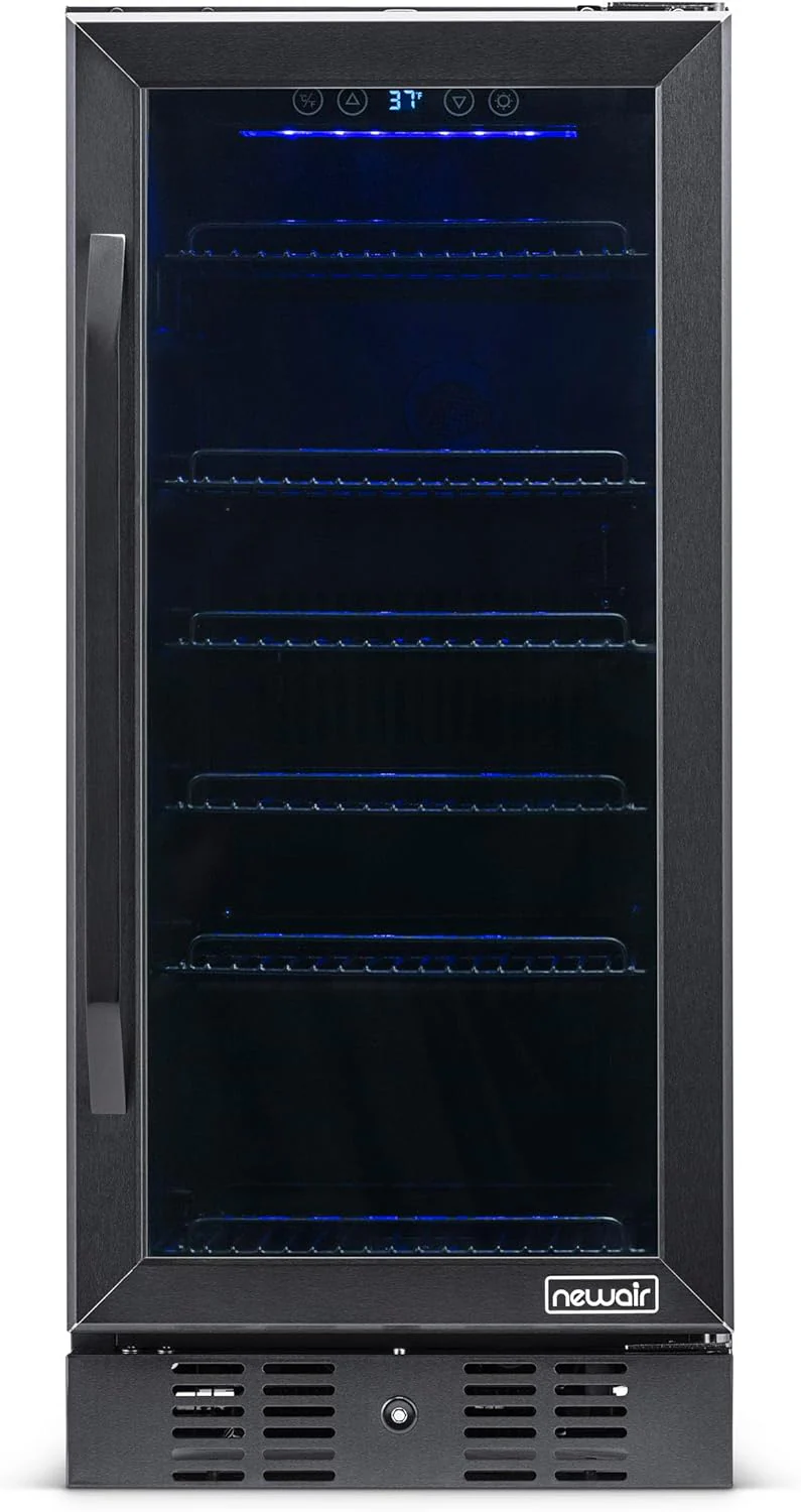 Newair 15" Built-in Beverage Fridge, 96 Cans, Black - Certified Refurbished - Image 8
