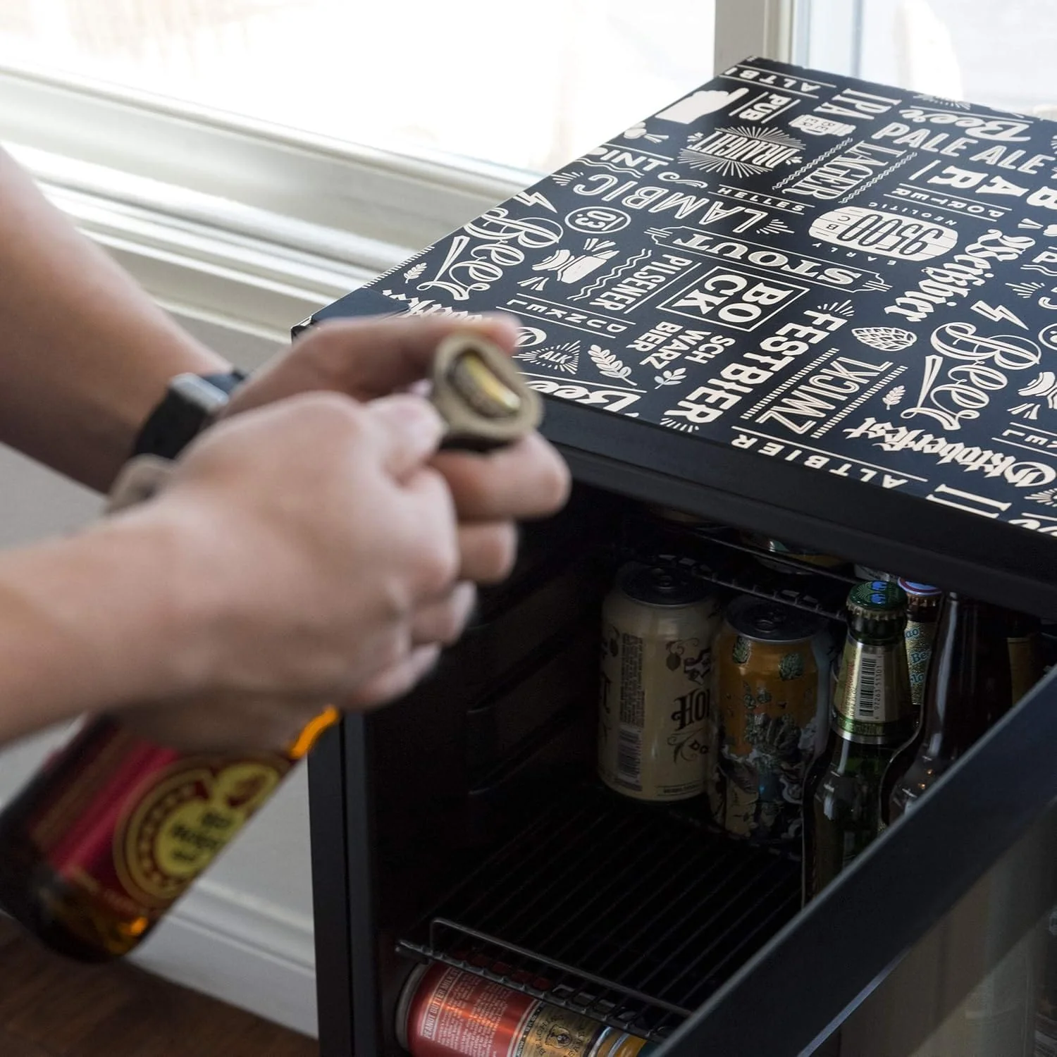 Newair Freestanding Beverage Fridge with Adjustable Shelves, 126 Cans - Certified Refurbished - Image 6