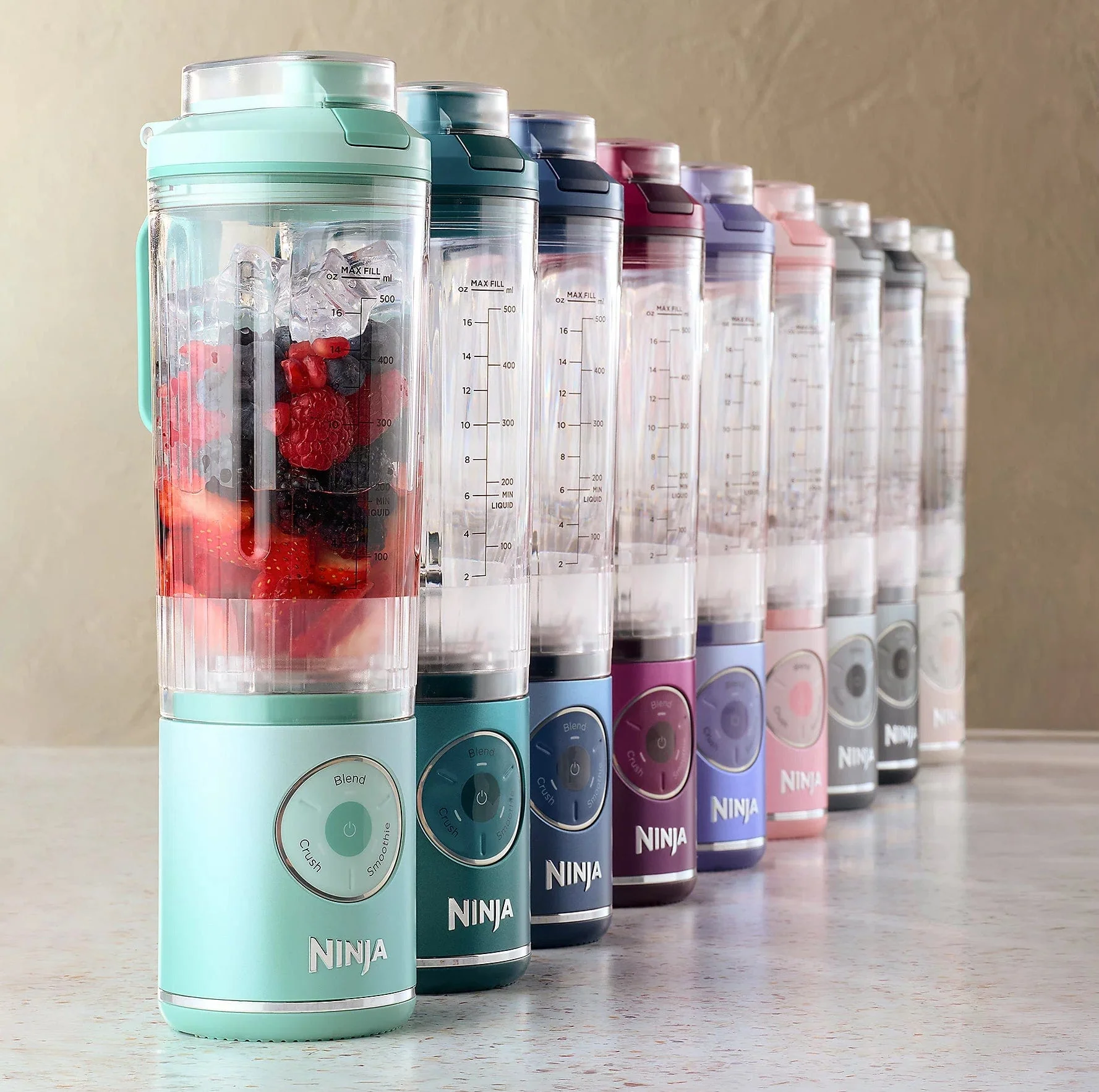 Ninja Blast Max Personal Cordless Blender for Smoothies, Blend, Ice Crush, 22 oz. Twist & Go, Teal - Certified Refurbished - Image 2