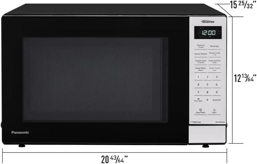 Panasonic 1.2 cu. ft. 1250W Inverter Microwave, Black - Certified Refurbished - Image 9