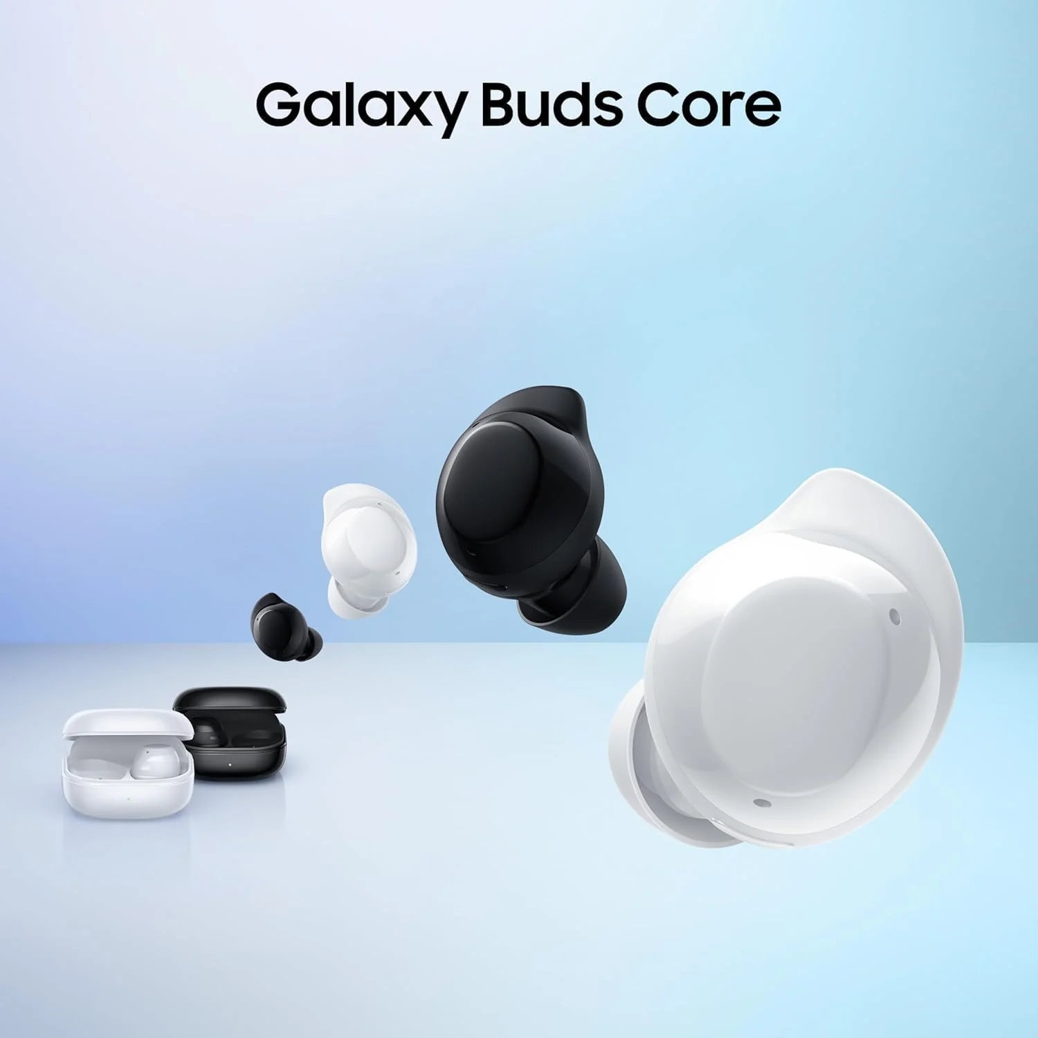 Samsung Galaxy Buds Core SM-R410 (2025), Bluetooth 5.4, Active Noise Cancelation, up to 35h Continuous Music Playblack, Black - Image 5