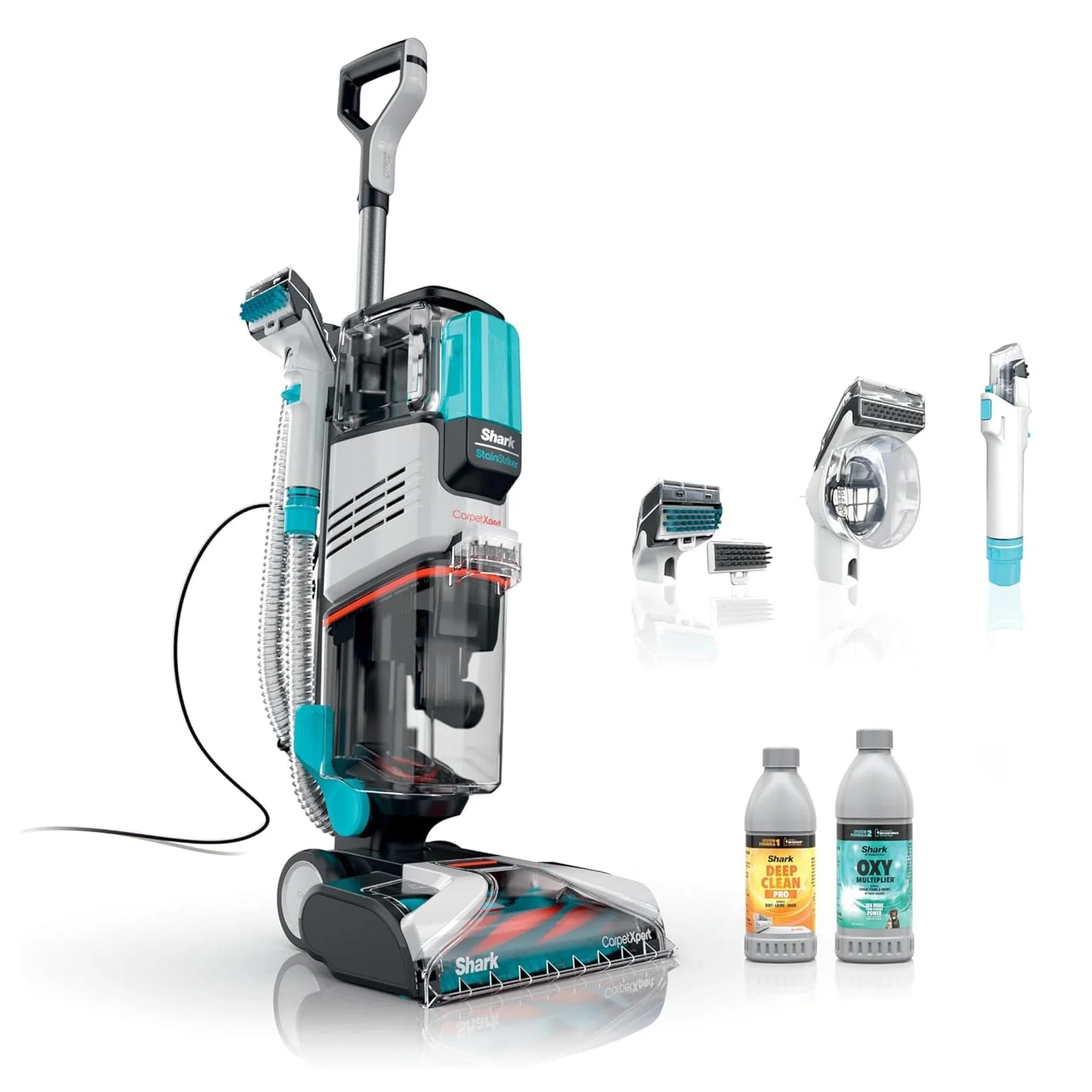 Shark CarpetXpert with Stainstriker Deep Carpet Cleaner, Cyan - Certified Refurbished - Image 2