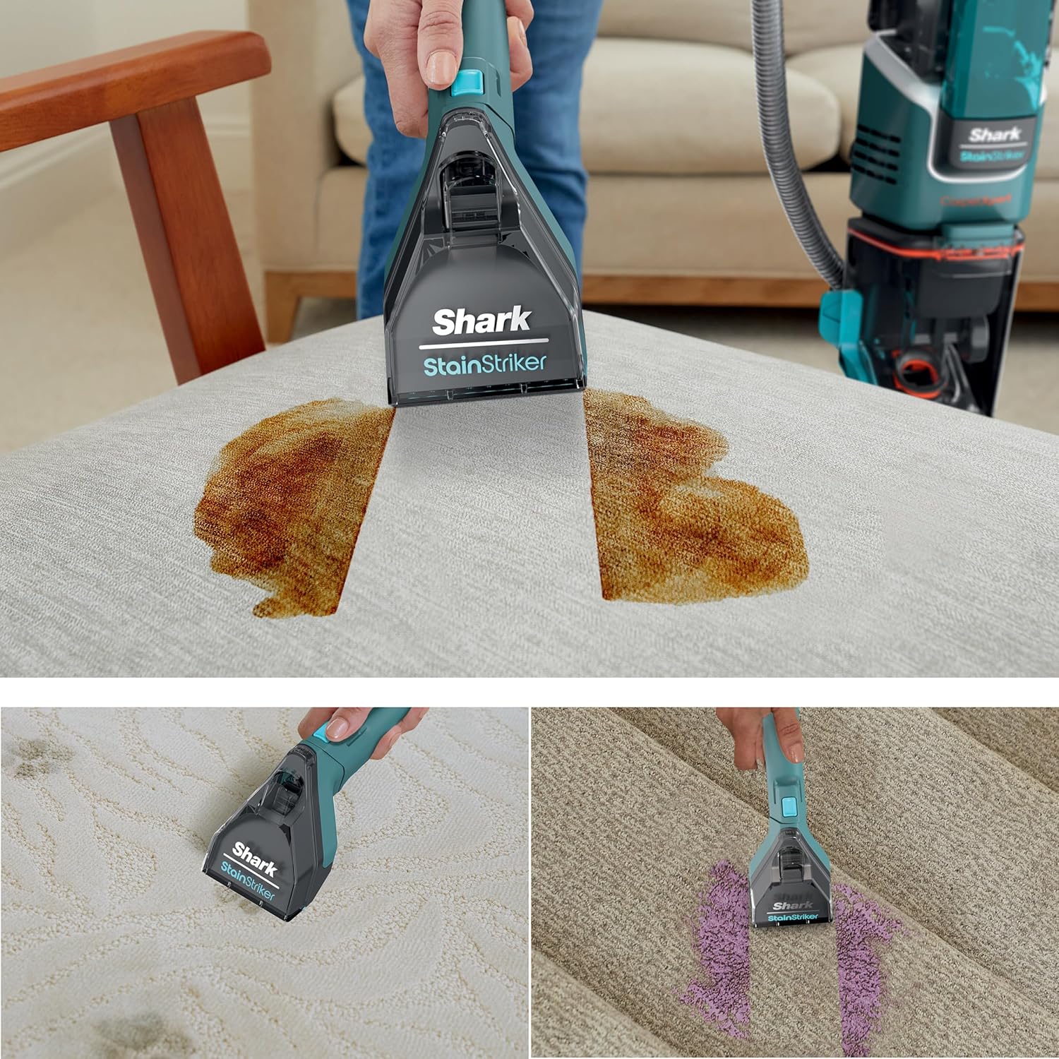 Shark CarpetXpert with Stainstriker Deep Carpet Cleaner, Teal - Certified Refurbished - Image 6