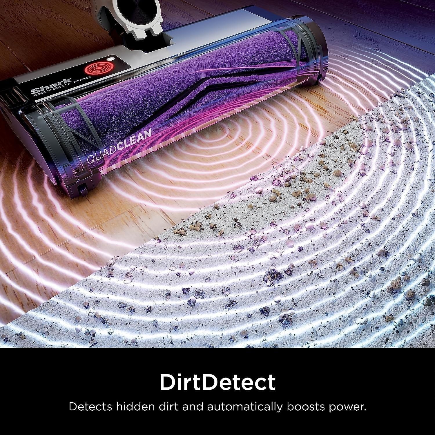 Shark Detect Pro Cordless HEPA QuadClean Multi-Surface Stick Vacuum, Grey/Silver - Certified Refurbished - Image 2