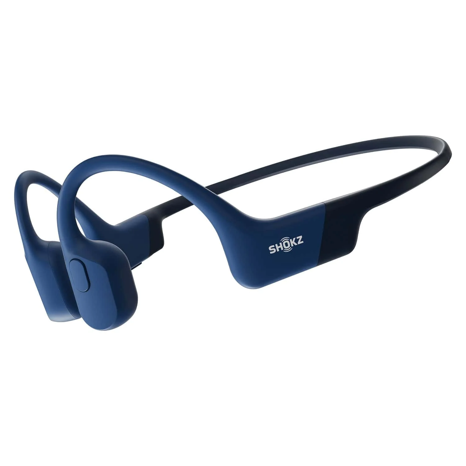Shokz OpenRun Bone-Conduction Open-Ear Sport Headphones with Microphones, Blue - Image 2