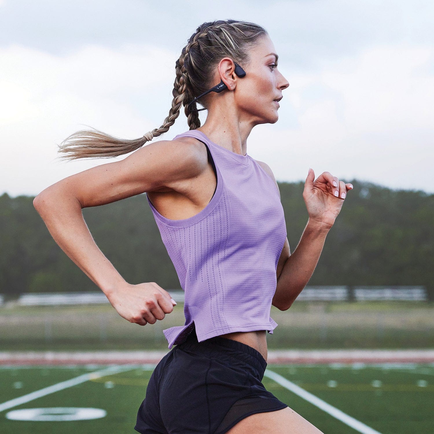 Shokz OpenRun Pro Premium Bone-Conduction Open-Ear Sport Headphones with Microphones, Black - Image 2