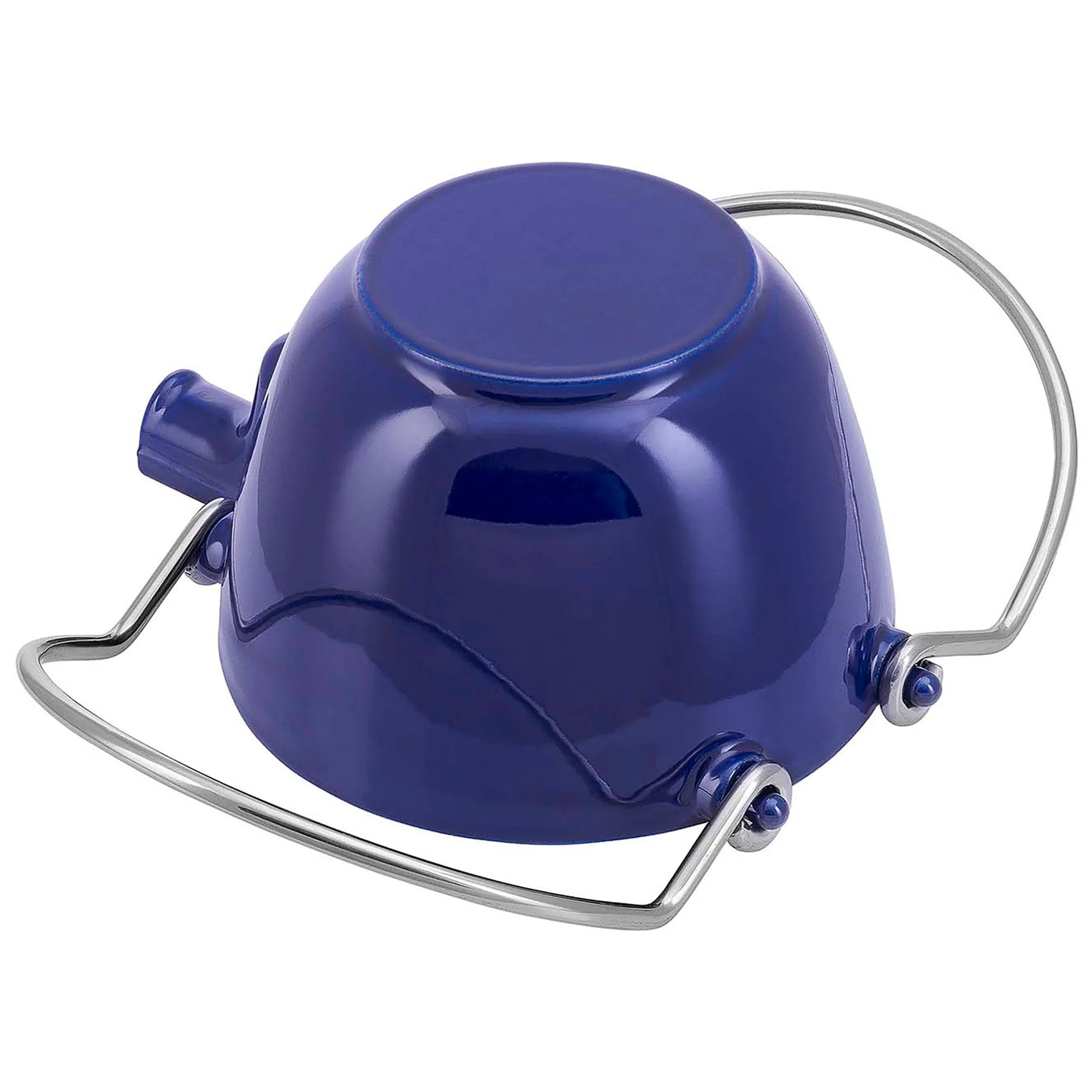 Staub Cast Iron 1-qt Round Tea Kettle - Dark Blue - Image 4