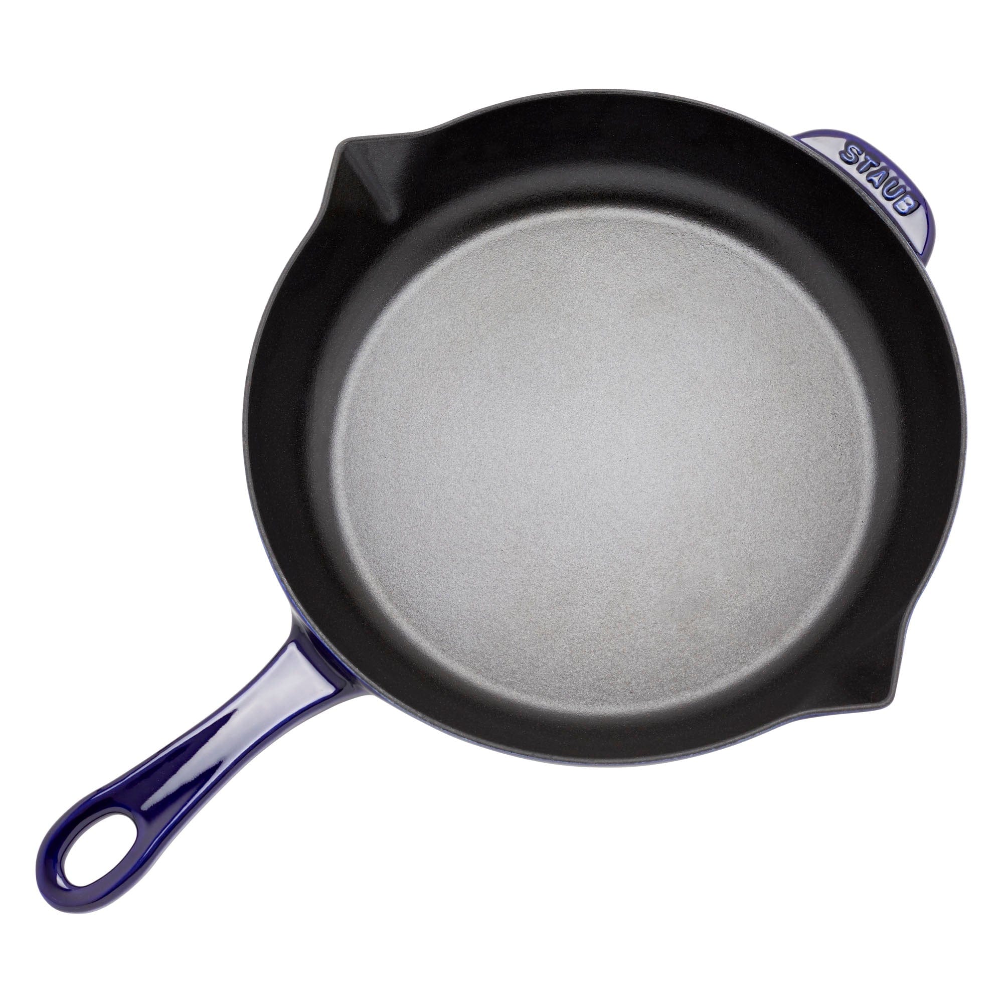 Staub Cast Iron 10-inch Fry Pan - Dark Blue - Image 3