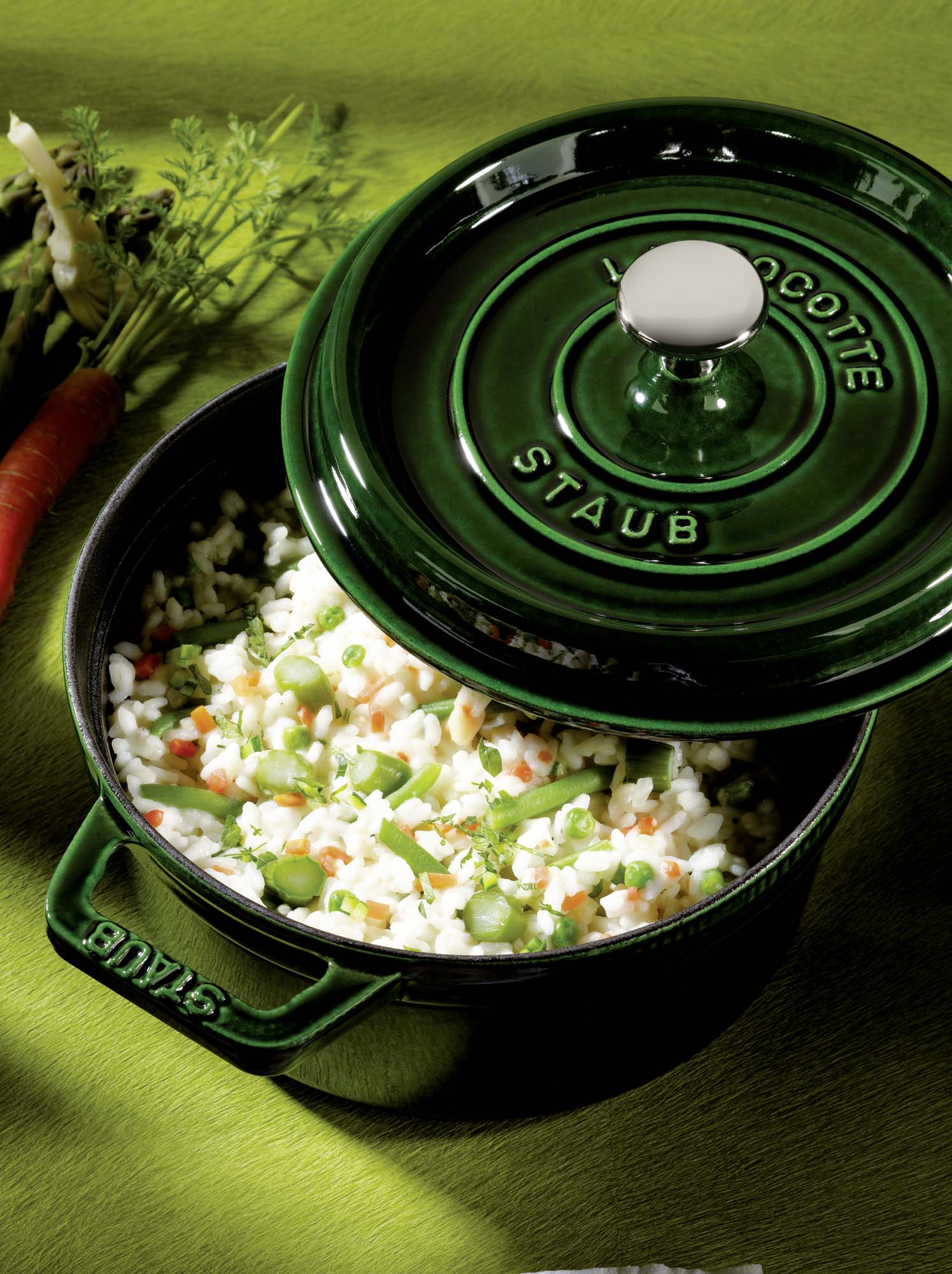 Staub Cast Iron 2.75-qt Round Cocotte, Dutch Oven - Basil - Image 4
