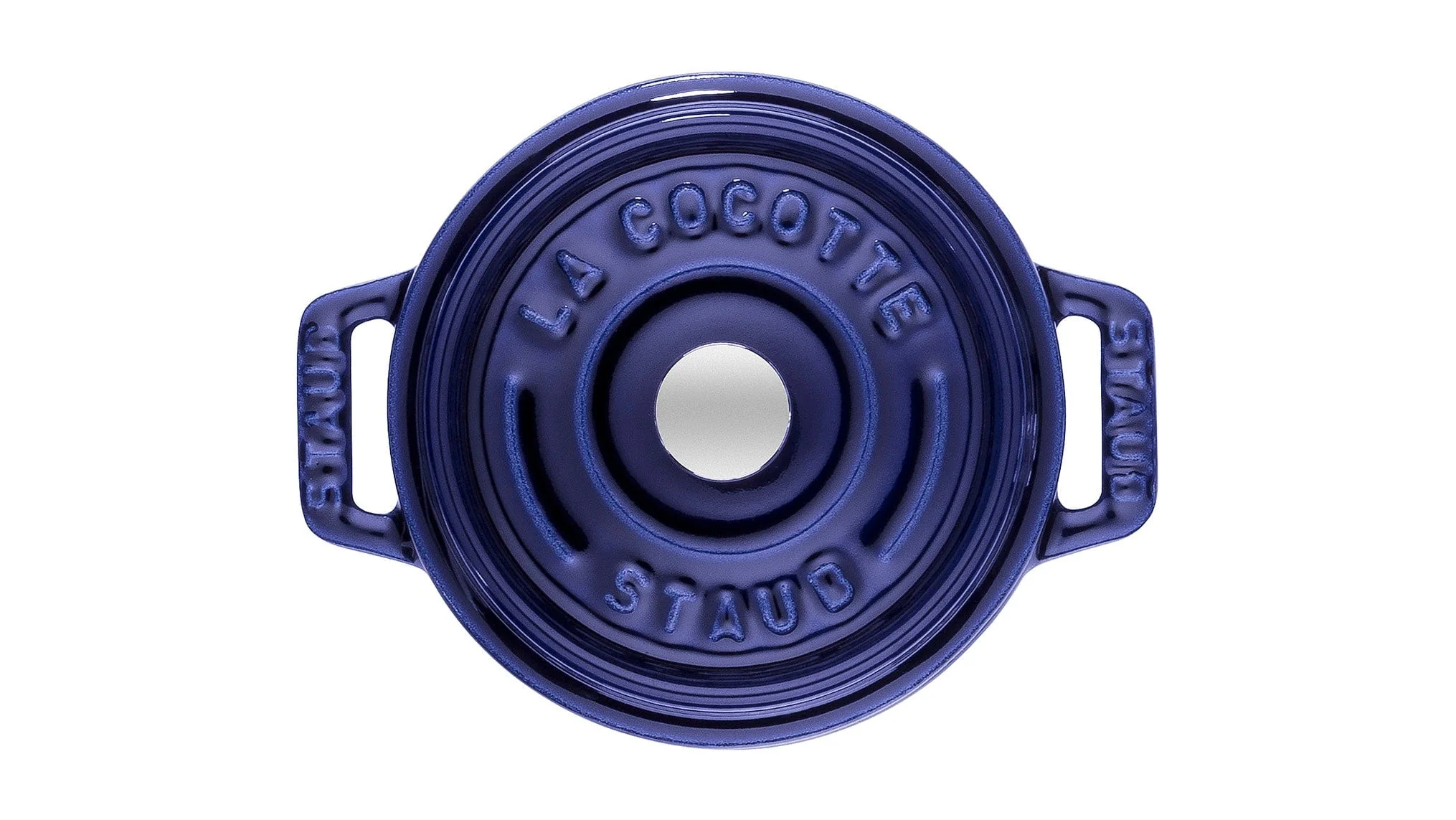 Staub Cast Iron 2.75-qt Round Cocotte, Dutch Oven - Dark Blue - Image 3