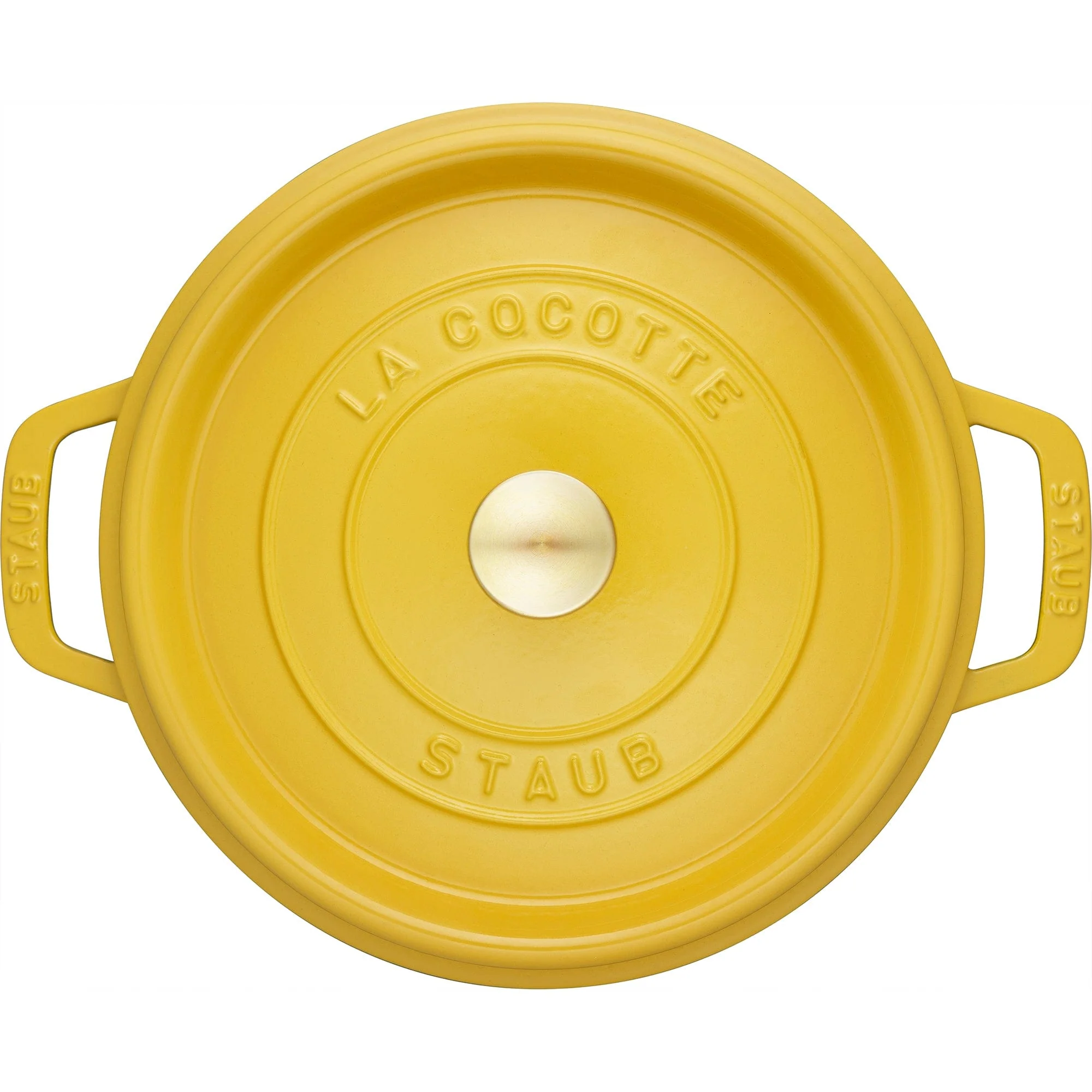 Staub Cast Iron 4-qt Round Dutch Oven - Citron - Image 3