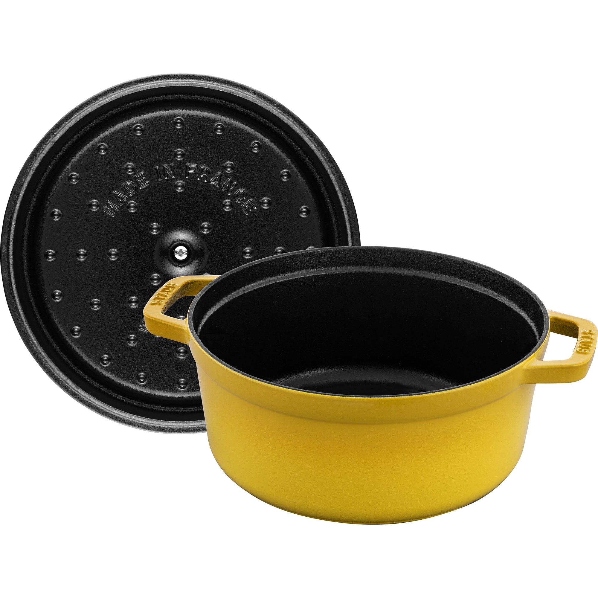 Staub Cast Iron 4-qt Round Dutch Oven - Citron - Image 6