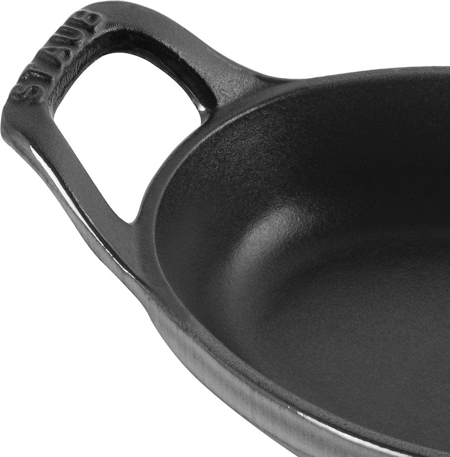 Staub Cast Iron 5.5-inch x 3.8-inch Mini Oval Gratin Baking Dish - Graphite Grey - Image 4