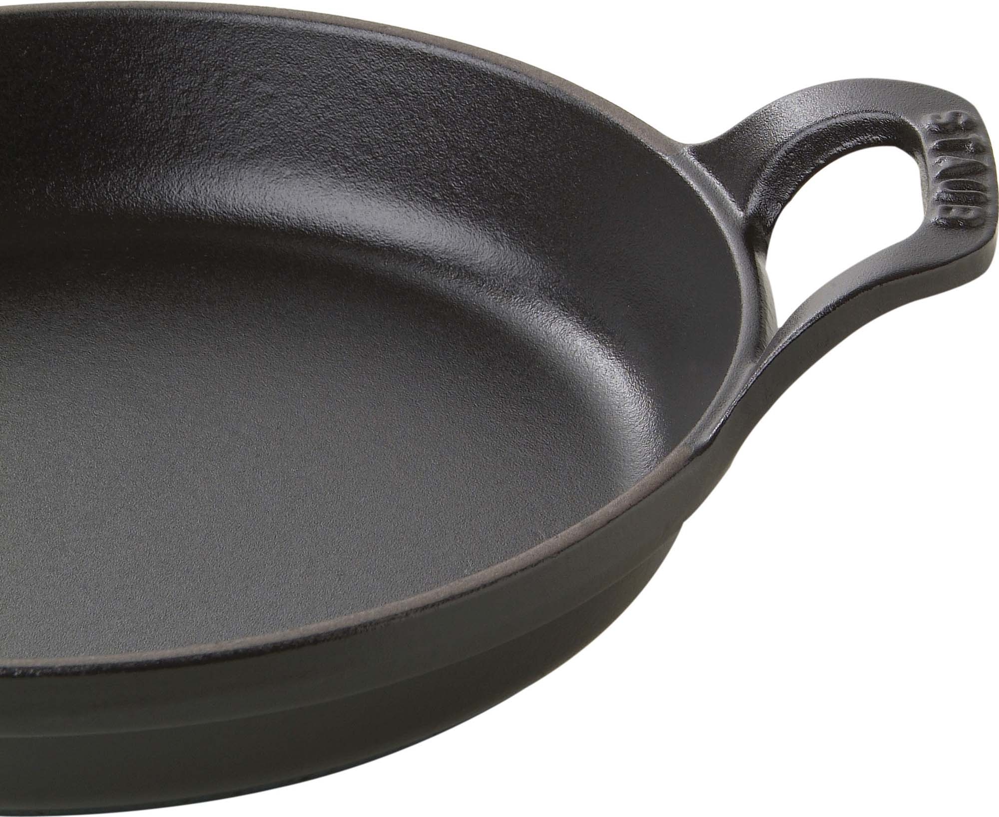 Staub Cast Iron 5.5-inch x 3.8-inch Mini Oval Gratin Baking Dish - Matte Black - Image 5