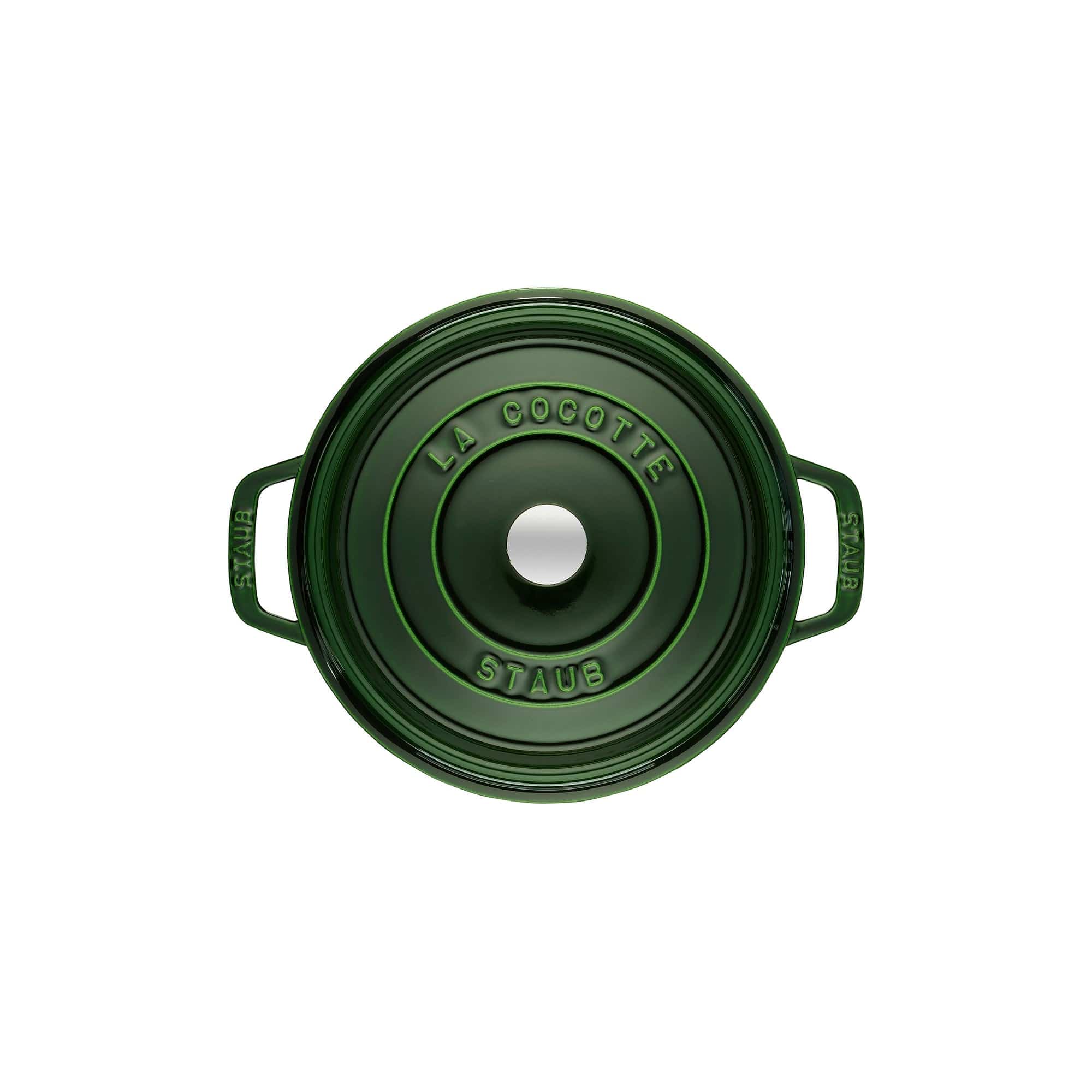 Staub Cast Iron 7-qt Round Cocotte, Dutch Oven - Basil - Image 5