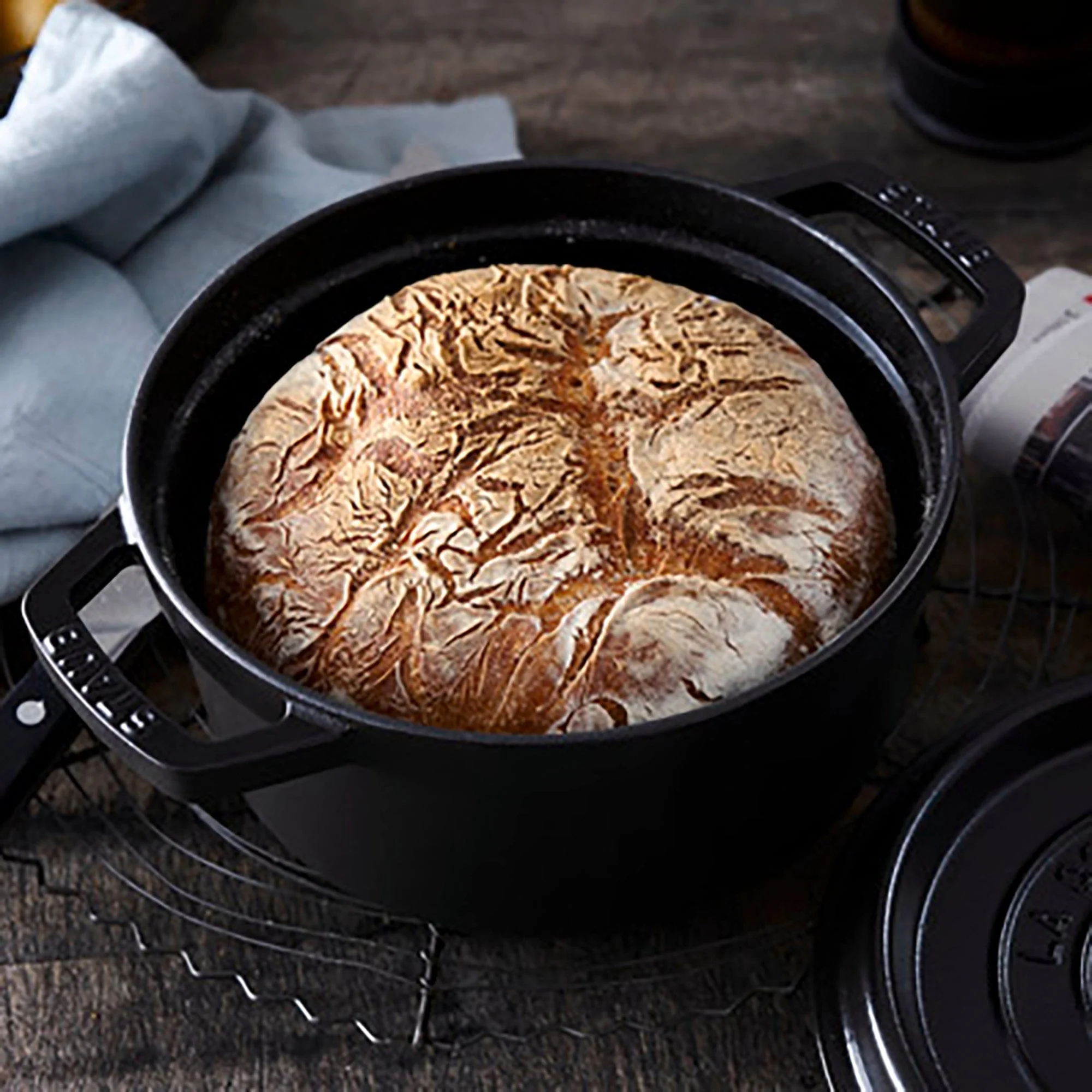Staub Cast Iron 2.75-qt Round Cocotte, Dutch Oven - Matte Black - Image 3