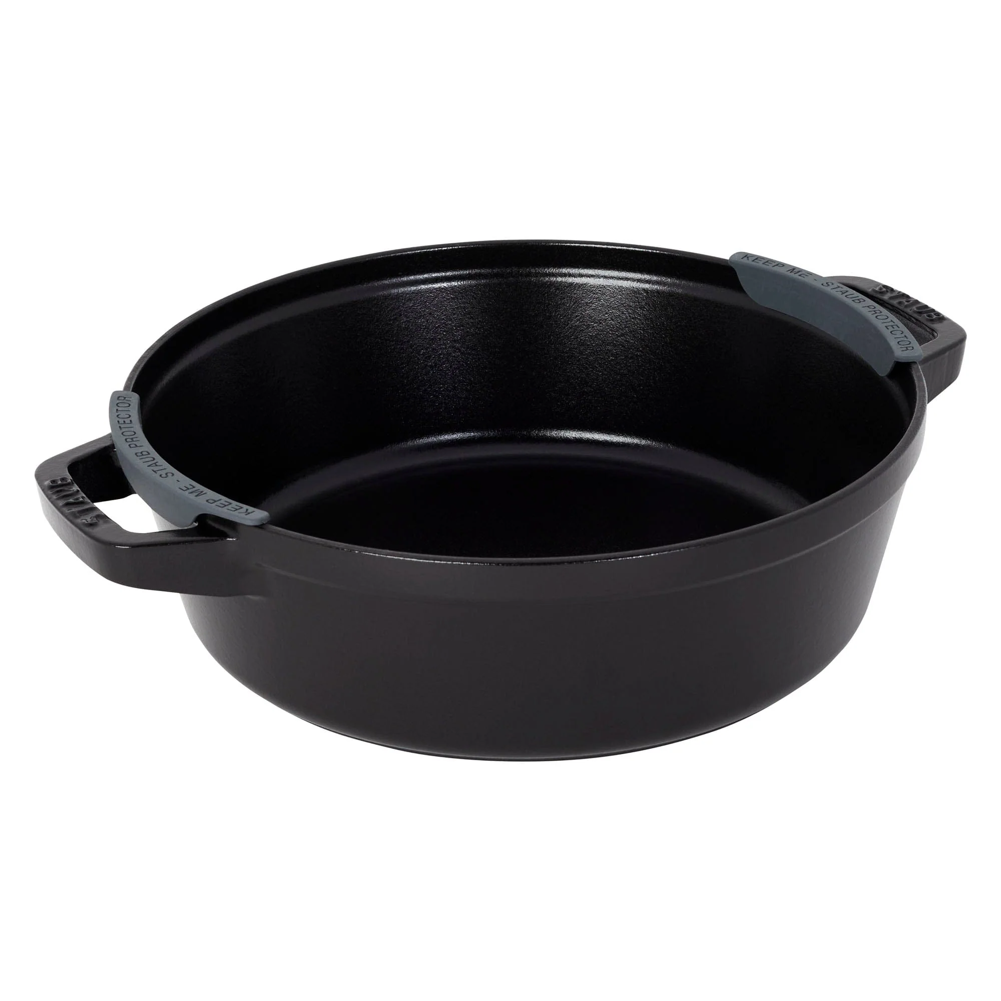 Staub Cast Iron Set 4-pc, Stackable Space-Saving Cookware Set, Dutch Oven with Lid, Matte Black - Image 6