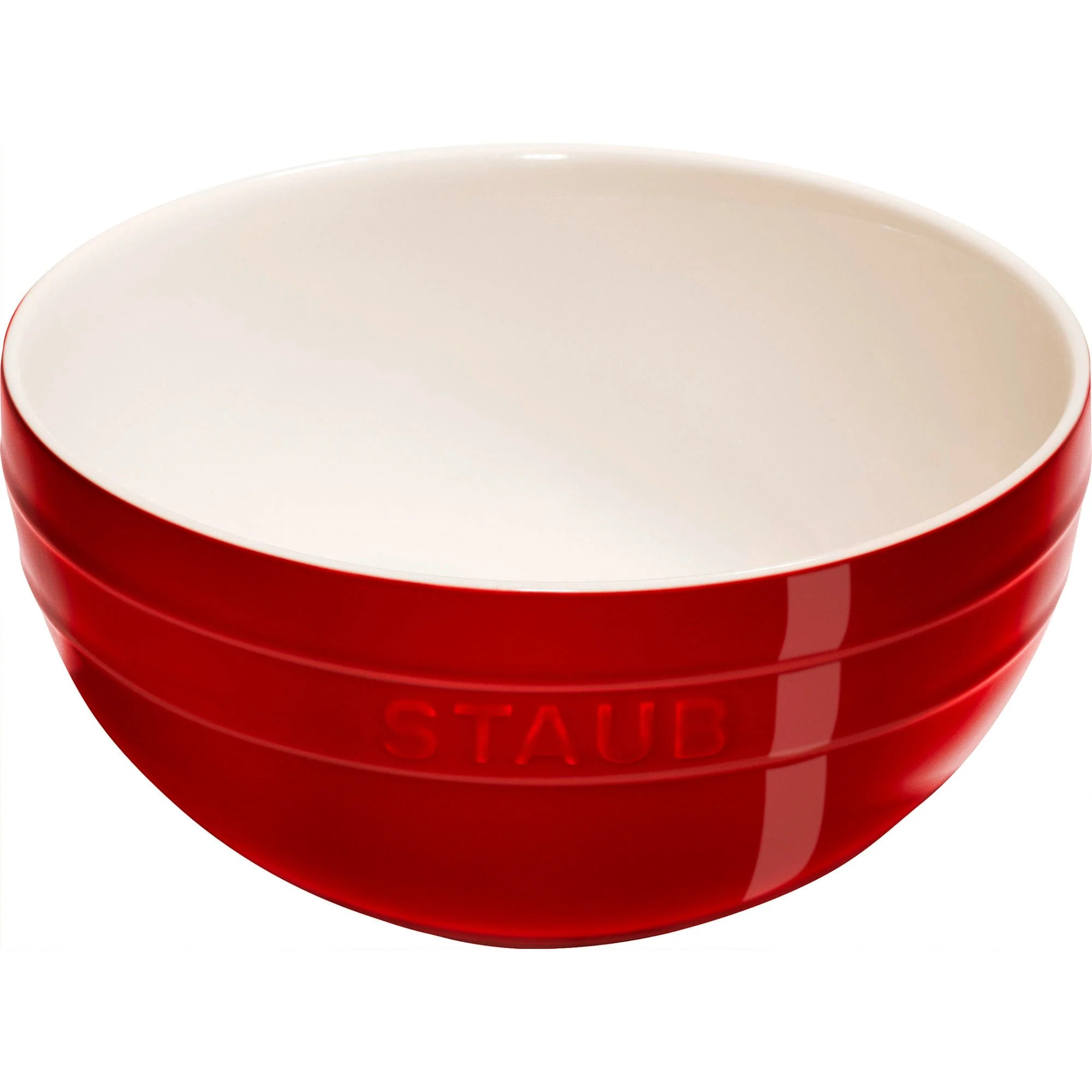 Staub Ceramic 2-pc Nested Mixing Bowl Set - Cherry - Image 6