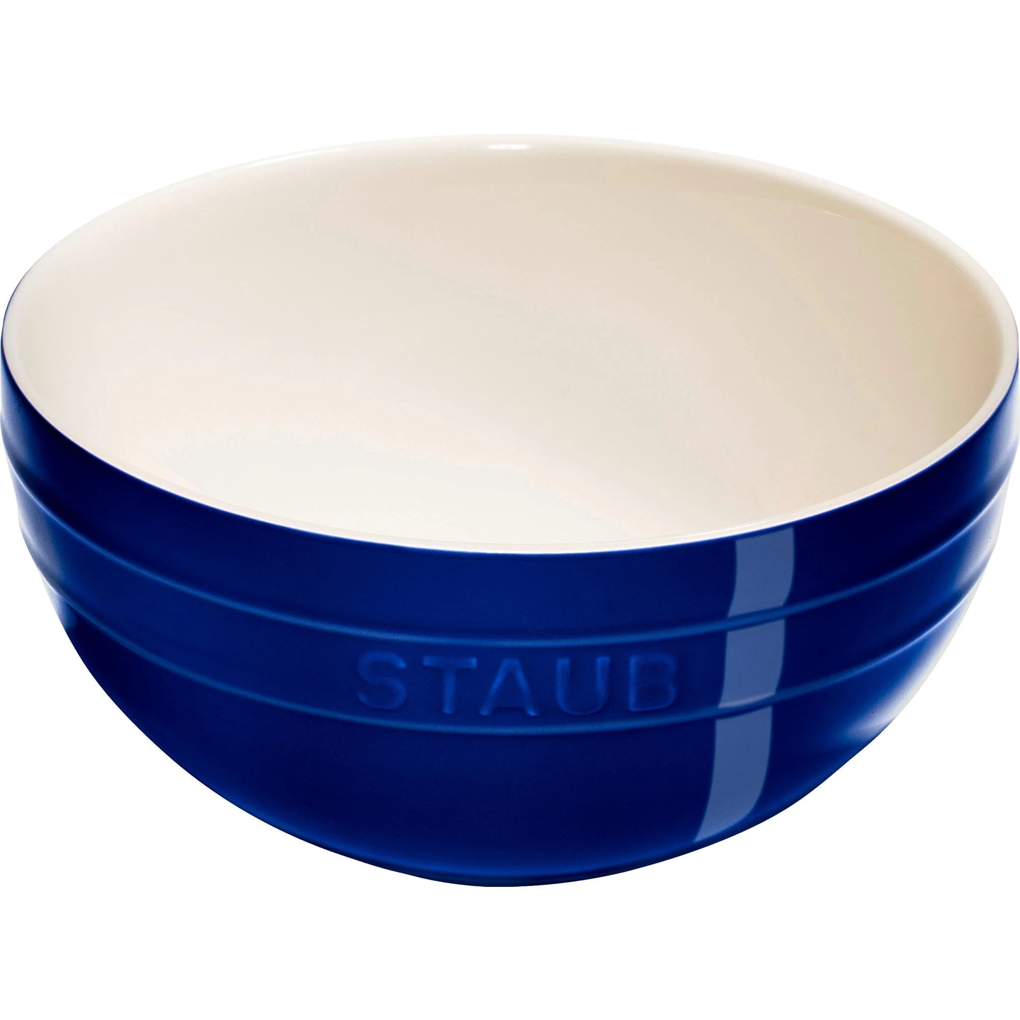Staub Ceramic 2-pc Nested Mixing Bowl Set - Dark Blue - Image 4