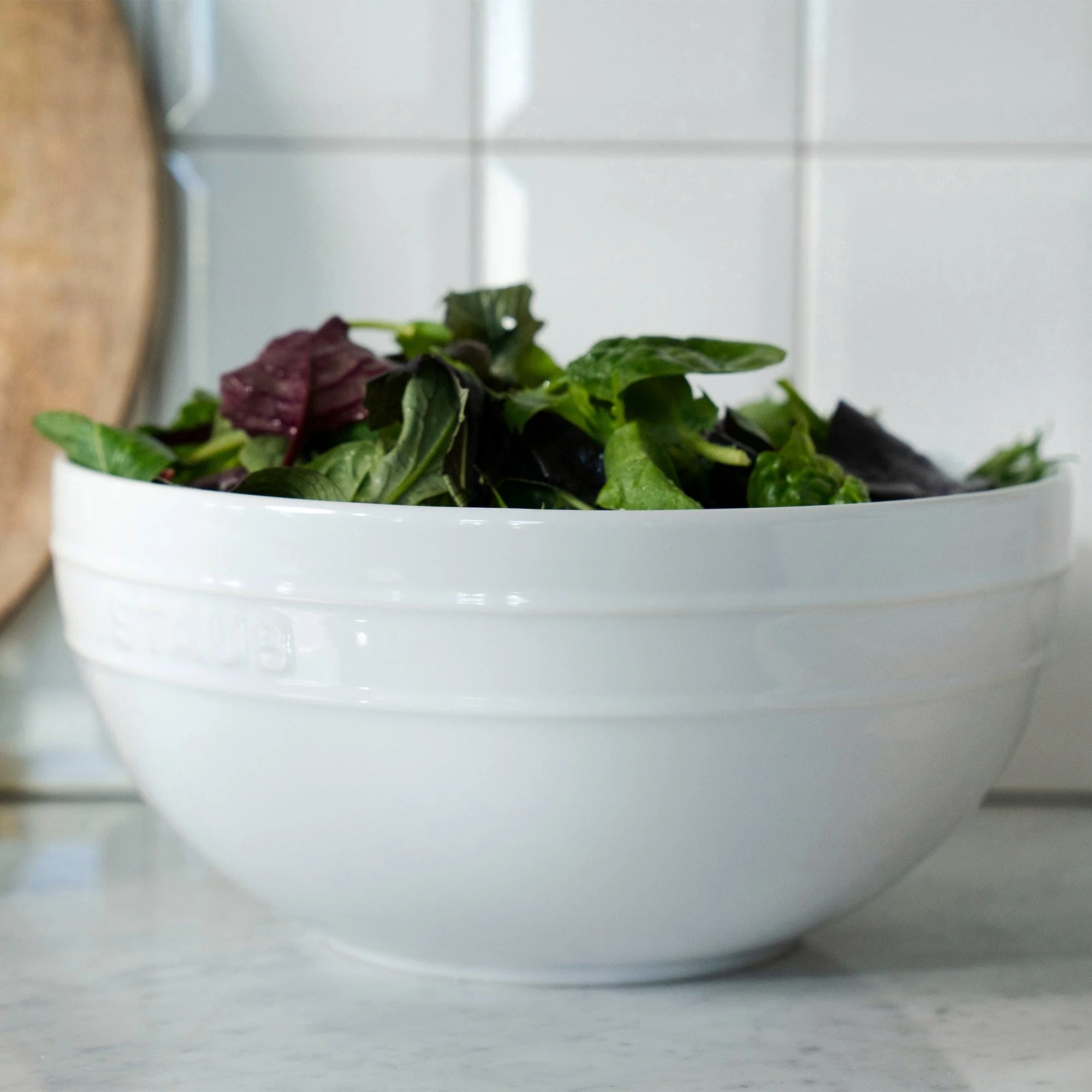 Staub Ceramic 2-pc Nested Mixing Bowl Set - White - Image 2