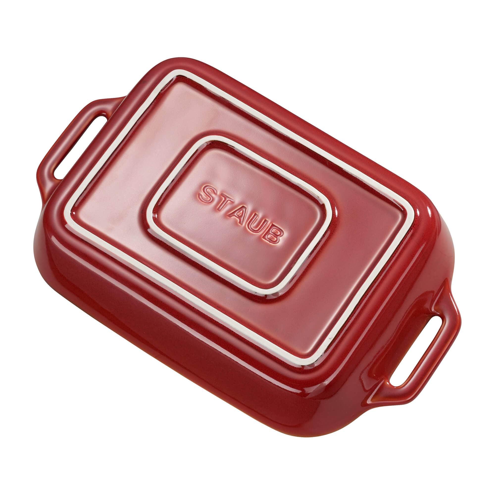 Staub Ceramic 2-pc Rectangular Baking Dish Set - Rustic Red - Image 3