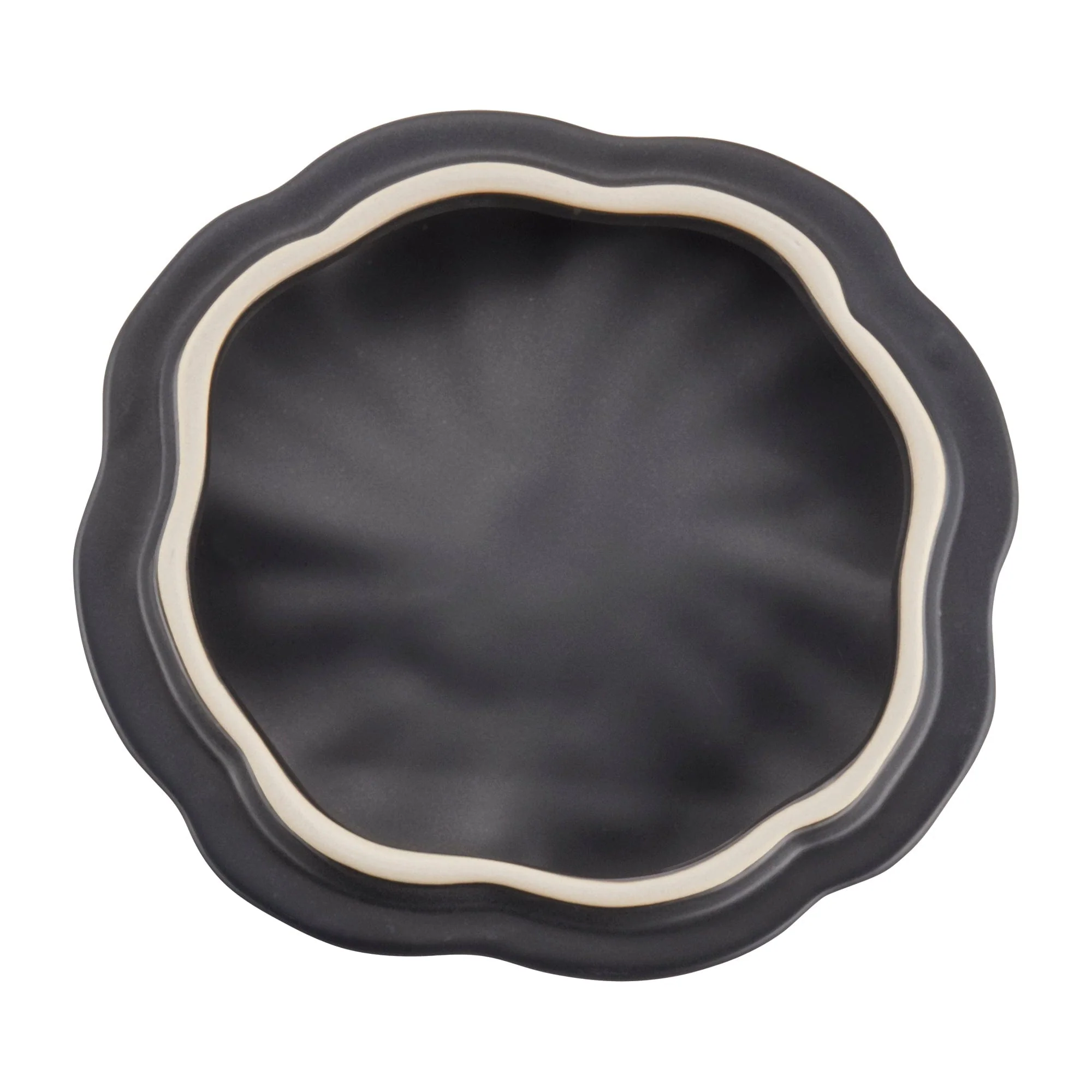 Staub Ceramic 24-oz Pumpkin Cocotte - Matte Black - Image 5