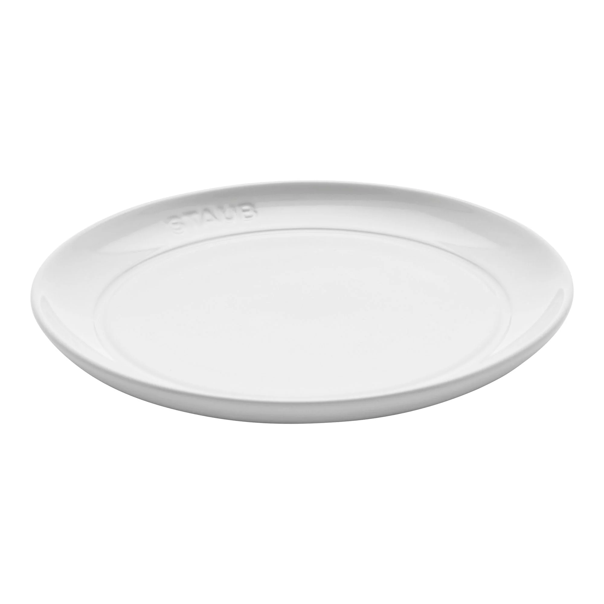 Staub Ceramic Dinnerware 4-pc 6-inch Appetizer Plate Set - White - Image 2