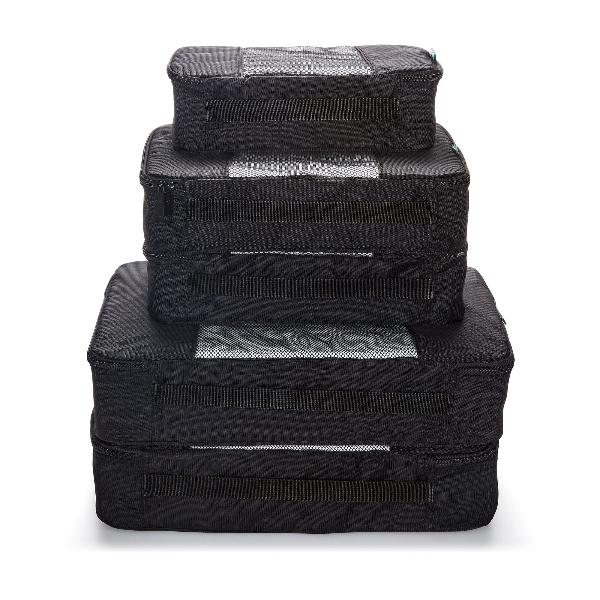 TravelWise Luggage Packing Organization Cubes 5 Pack, Black, 1 Small, 2 Medium, 2 Large - Image 3