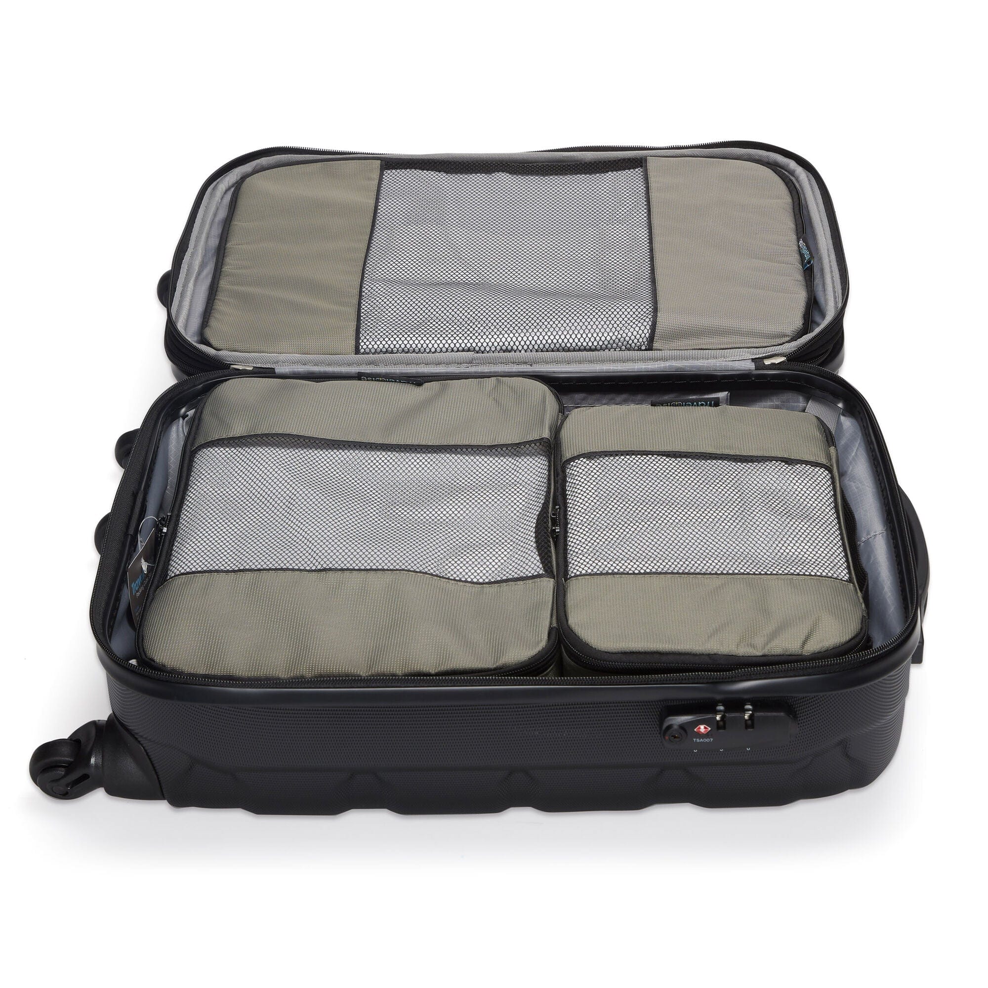 TravelWise Luggage Packing Organization Cubes 5 Pack, Silver, 1 Small, 2 Medium, 2 Large - Image 3