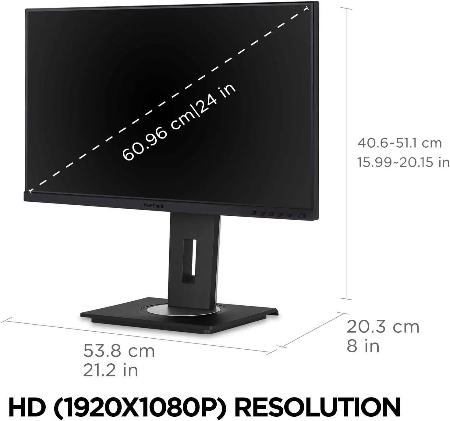 ViewSonic 27" IPS 1080p Monitor Designed for Surface with Advanced Ergonomics, 100 Hz, Black - Certified Refurbished - Image 6