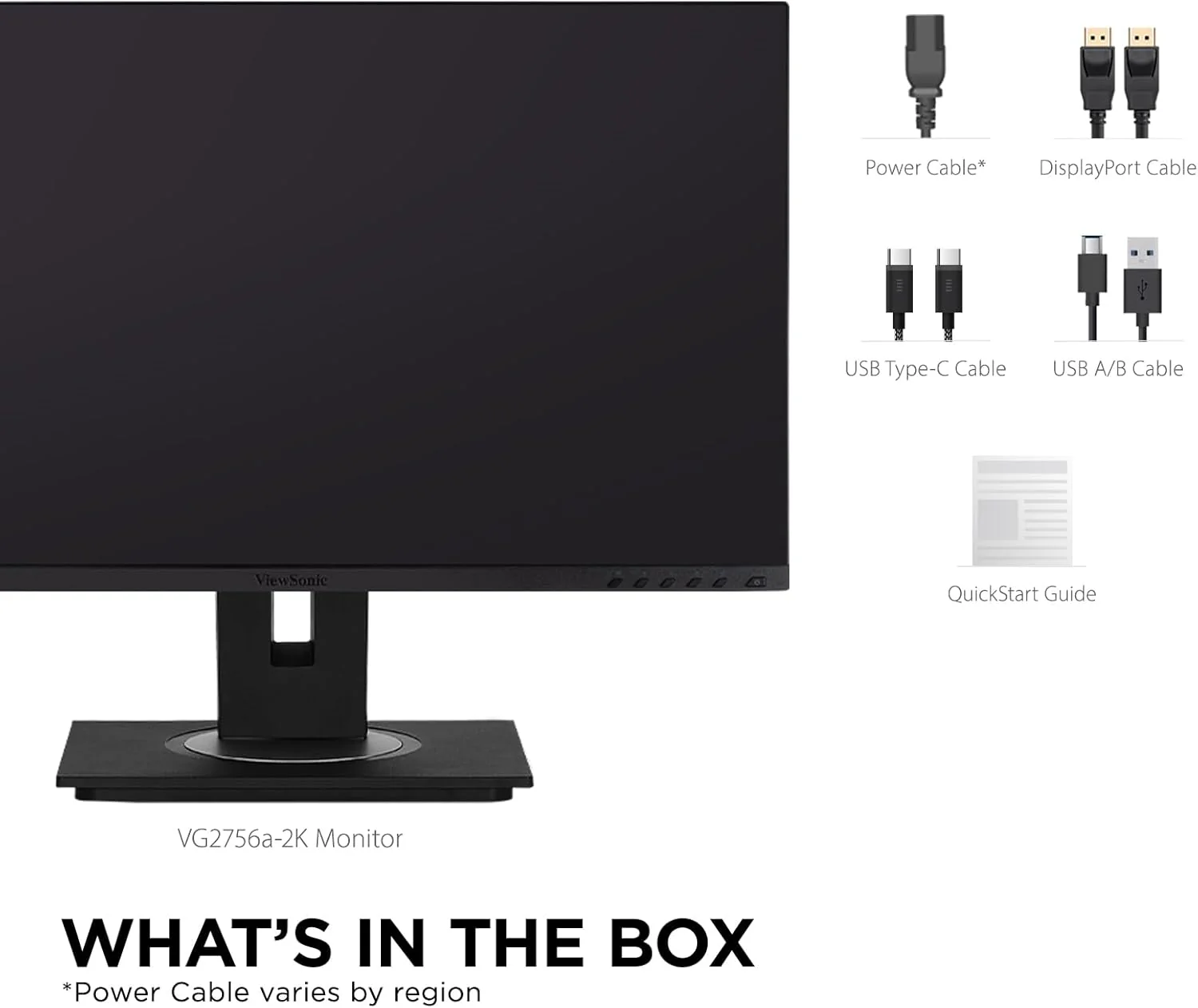 ViewSonic 27" IPS 1440p Docking Monitor with 100W USB C, 60 Hz, HDMI, Black - Certified Refurbished - Image 7