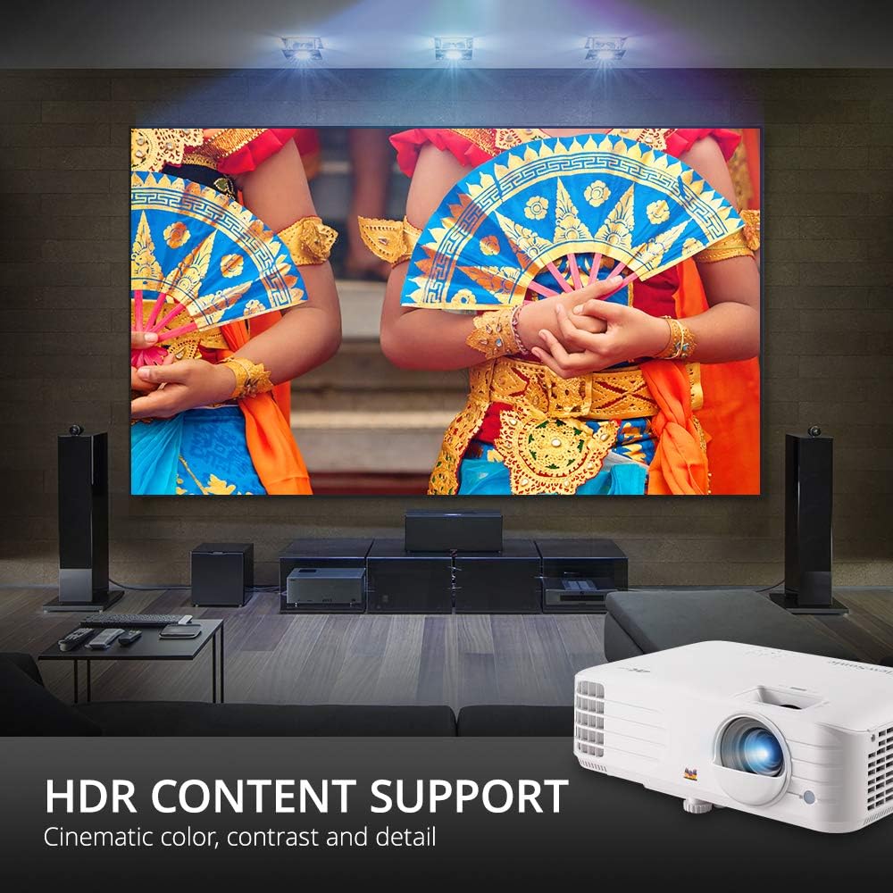 ViewSonic 4K UHD 3200 Lumens 240Hz 4.2ms Home Theater Projector, White - Certified Refurbished - Image 3