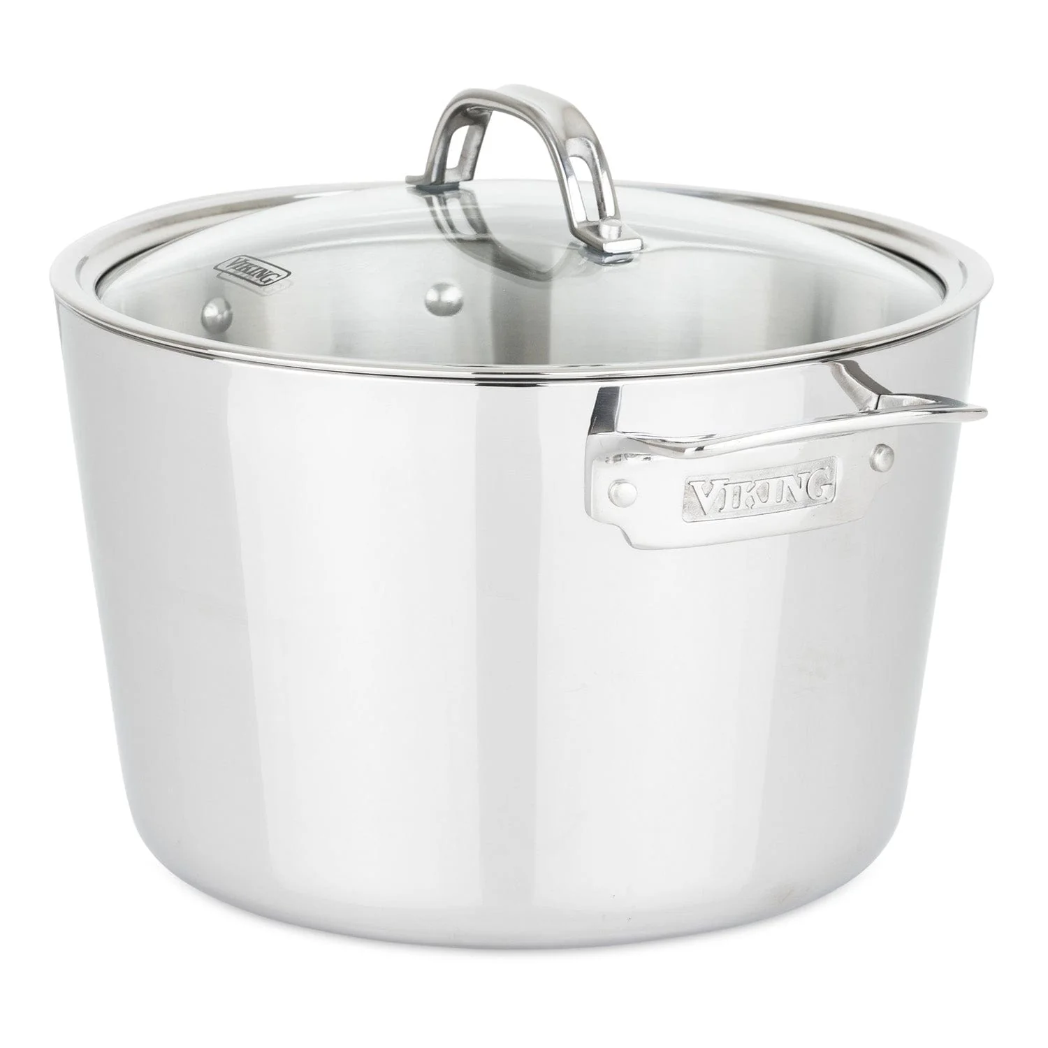 Viking Contemporary 3-Ply 8-Qt. Stock Pot, Mirror Finish