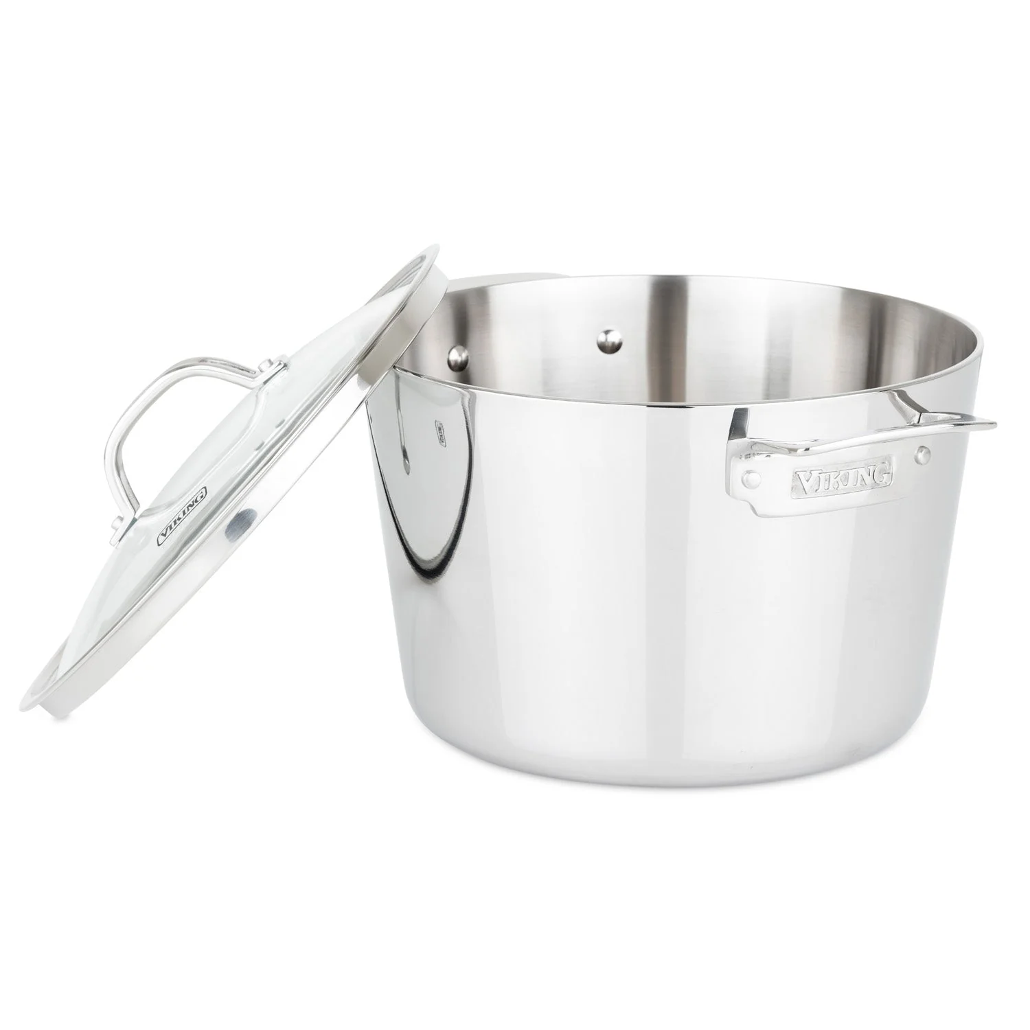 Viking Contemporary 3-Ply 8-Qt. Stock Pot, Mirror Finish - Image 3