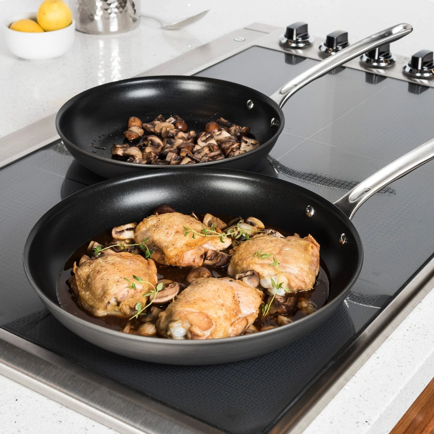 Viking Hard Anodized Nonstick 2-pc Fry Pan Set, 10" & 12" - Image 2