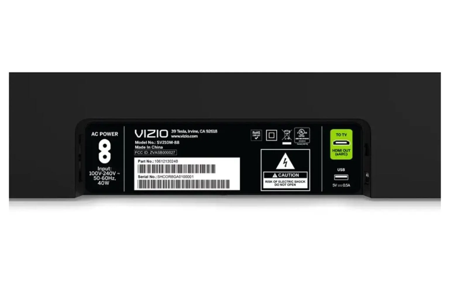 Vizio 2.1 Dolby Atmos DTS Soundbar + Subwoofer - Open Box - Image 6