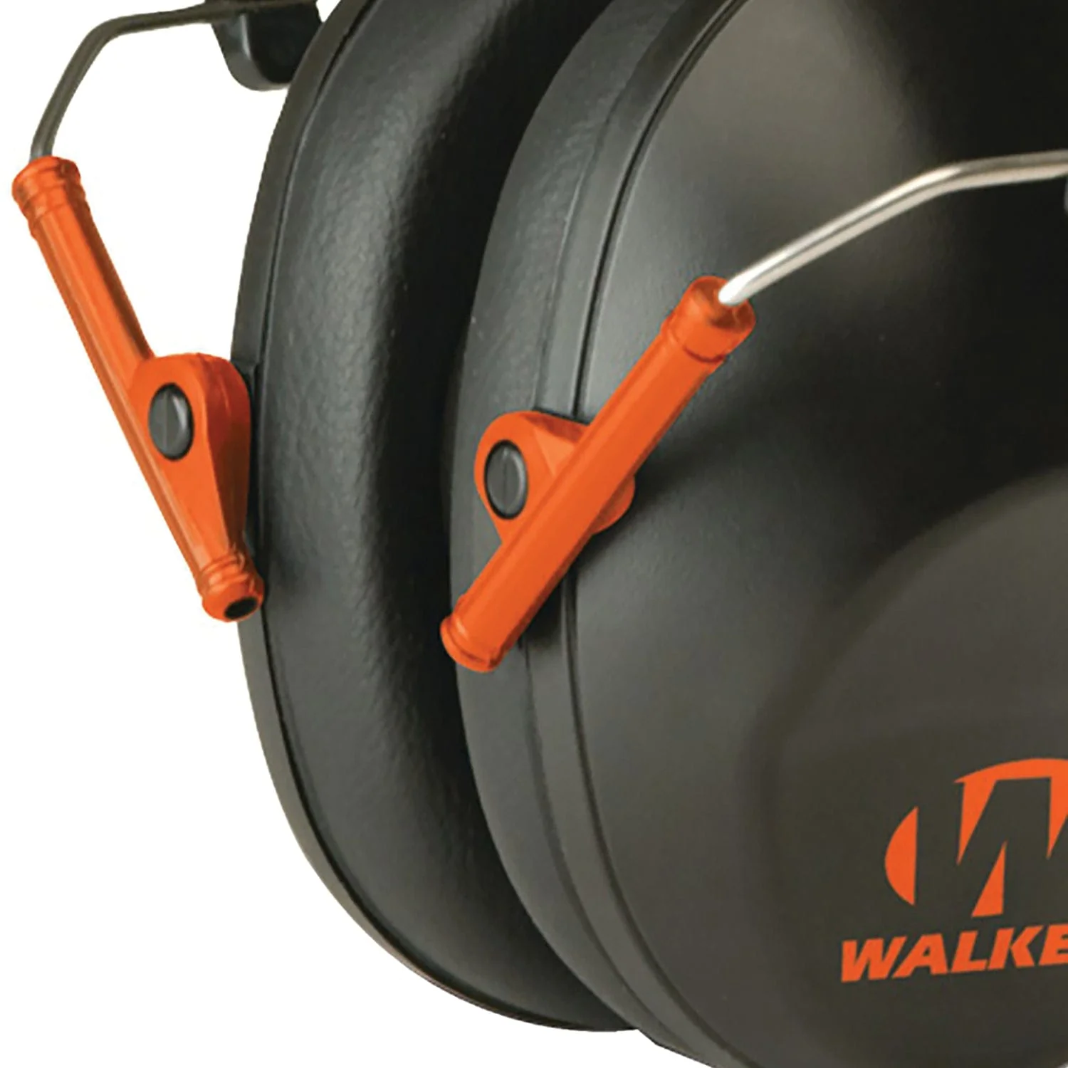 Walker's Game Ear PRO Low-Profile Folding Muff, Black and Orange - Image 4